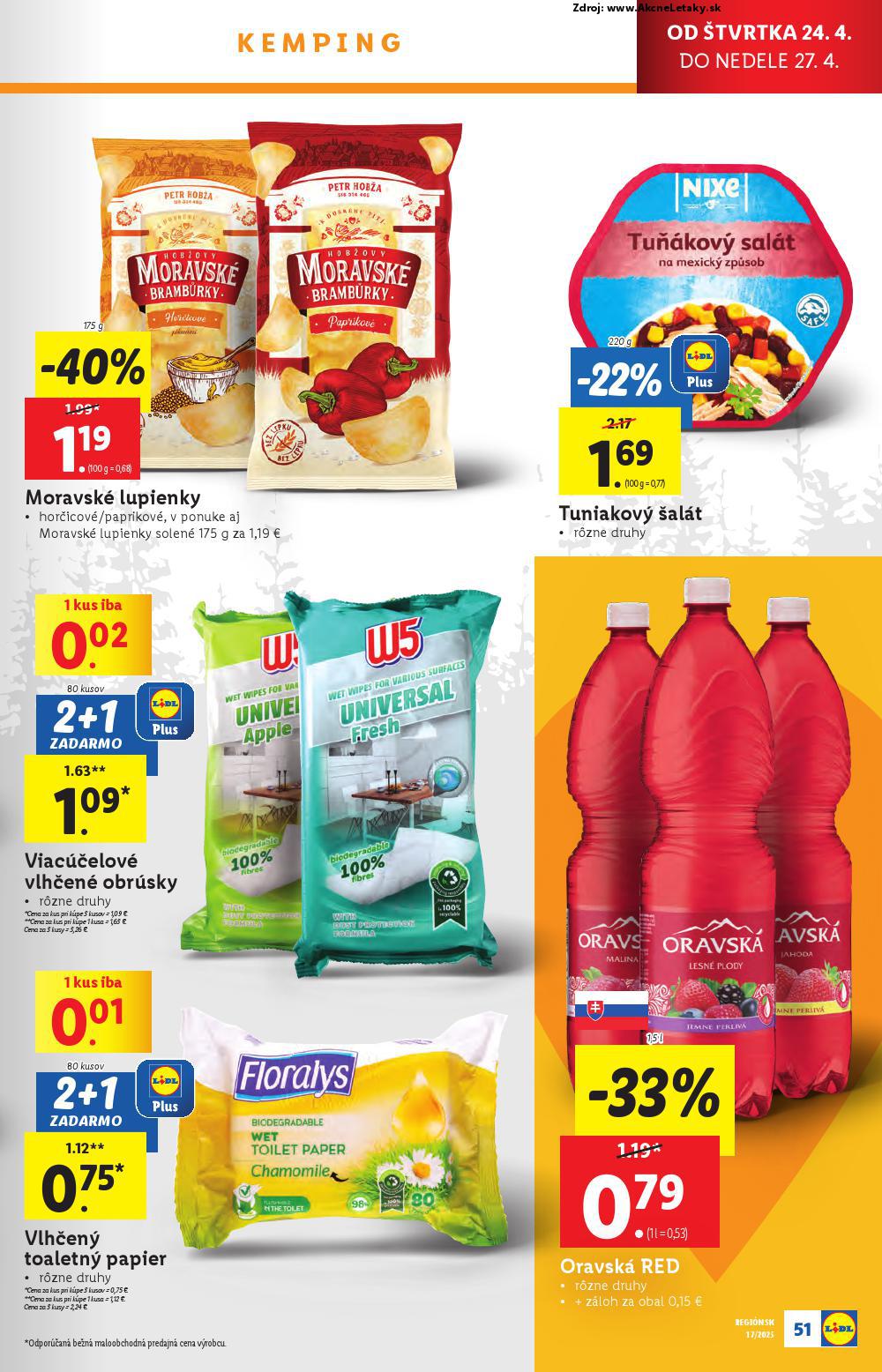 Leták Lidl (22. 4. - 27. 4. 2025) - strana 51 z 105