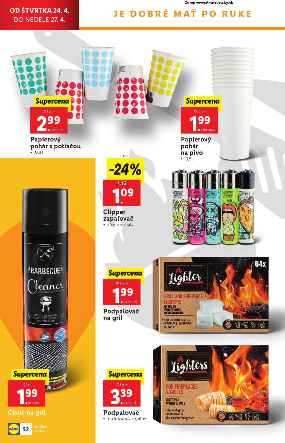 Leták Lidl (22. 4. - 27. 4. 2025) - strana 52 z 105
