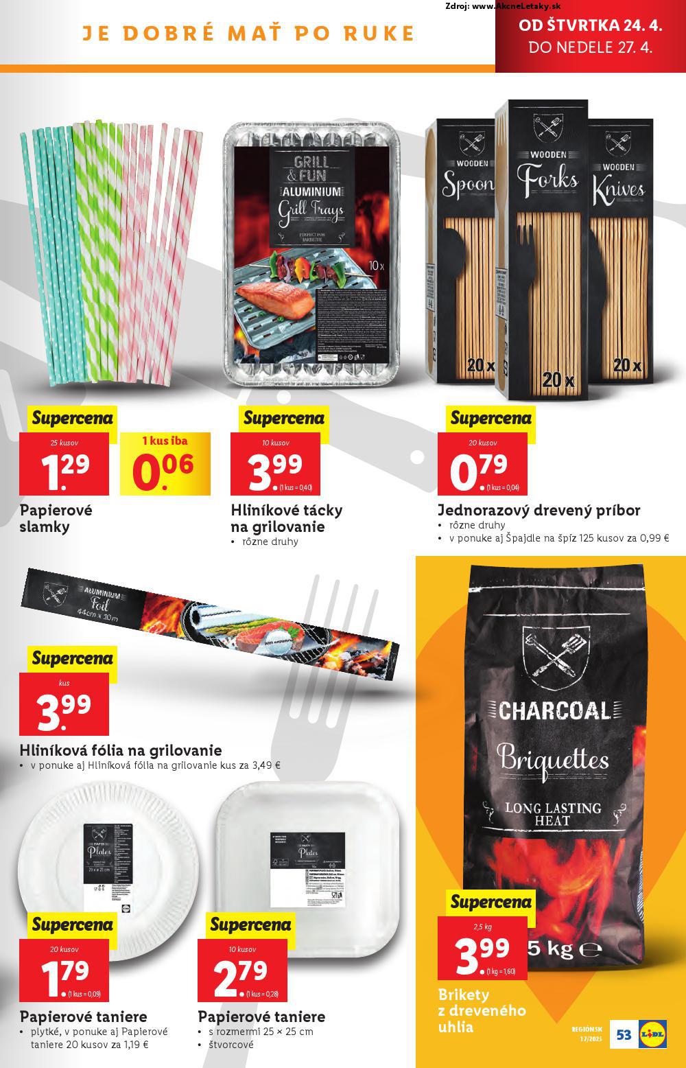 Leták Lidl (22. 4. - 27. 4. 2025) - strana 53 z 105