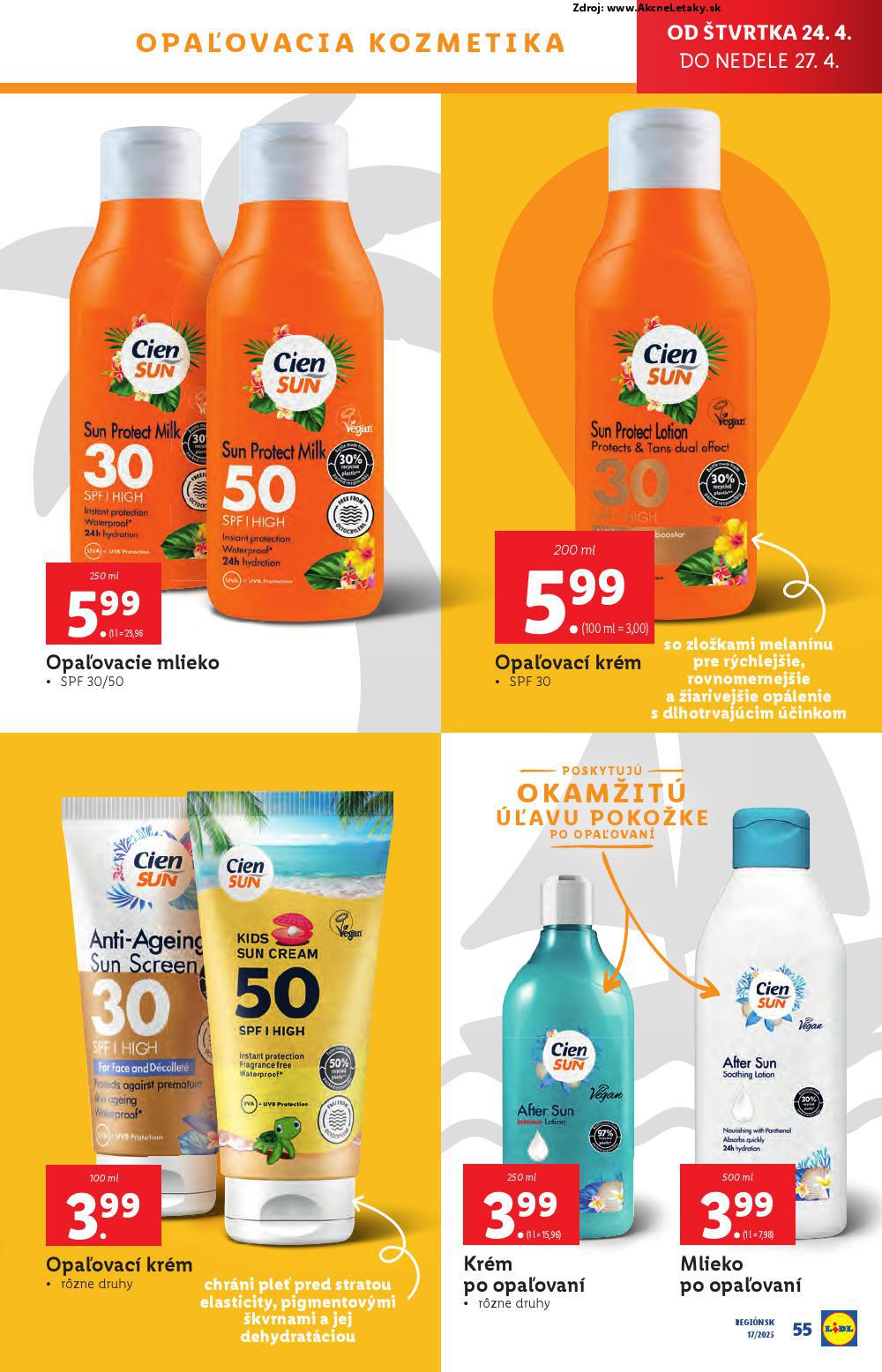 Leták Lidl (22. 4. - 27. 4. 2025) - strana 55 z 105