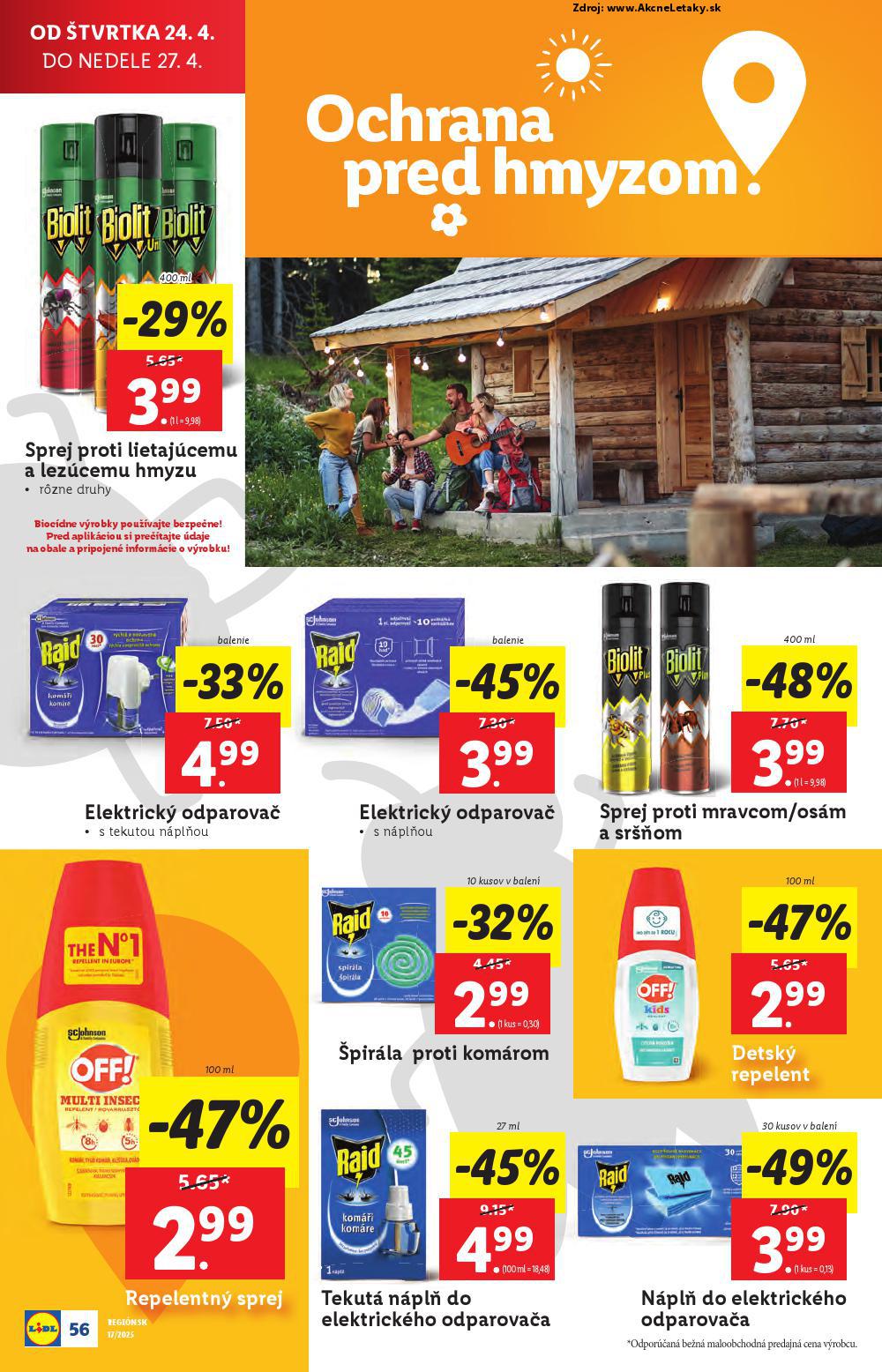 Leták Lidl (22. 4. - 27. 4. 2025) - strana 56 z 105
