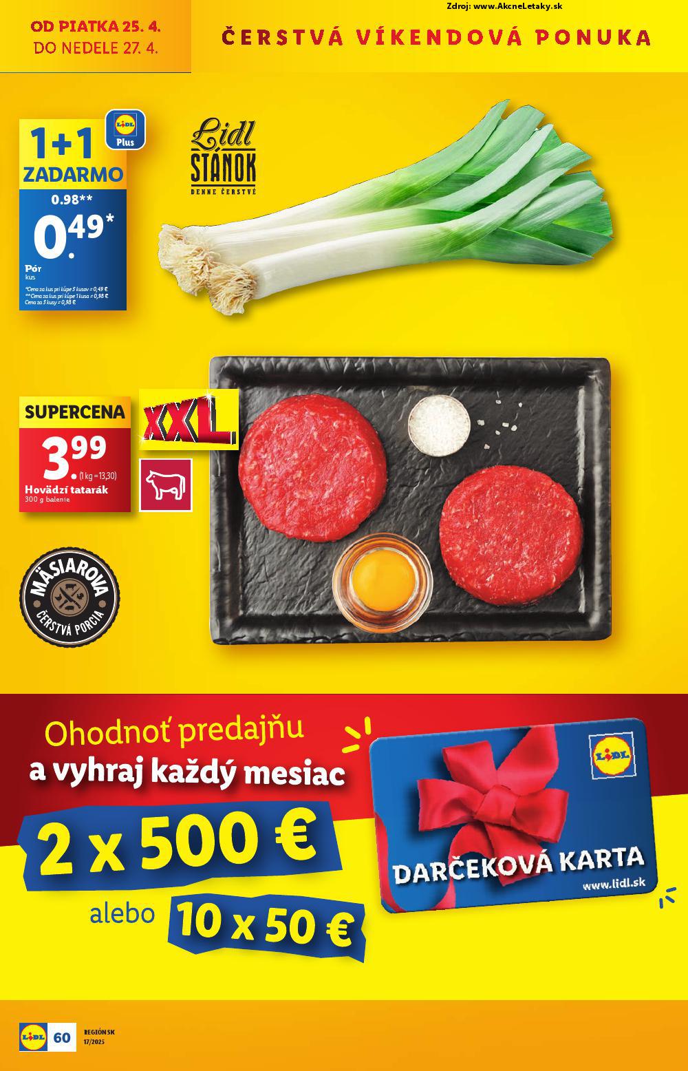 Leták Lidl (22. 4. - 27. 4. 2025) - strana 60 z 105