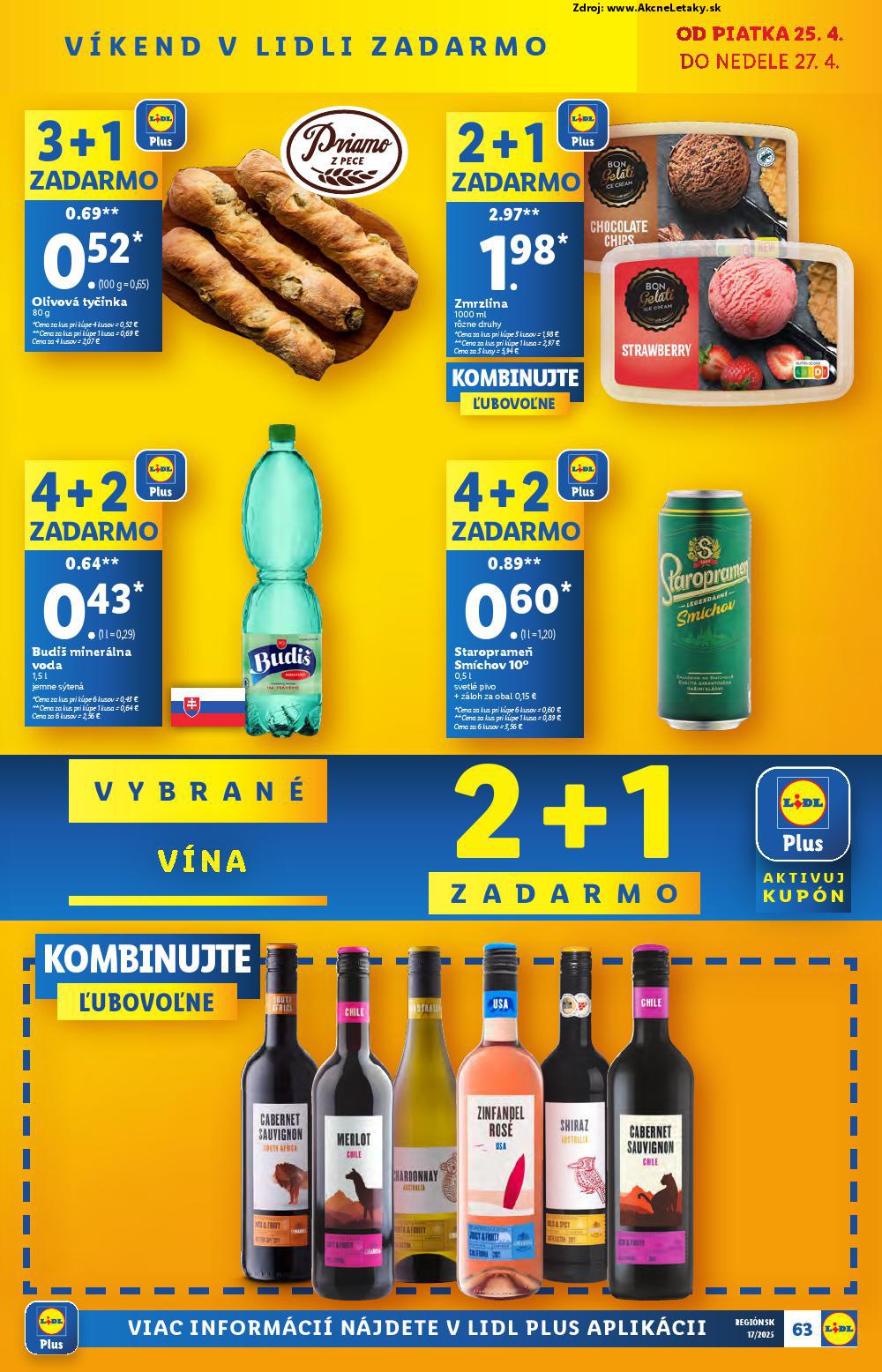 Leták Lidl (22. 4. - 27. 4. 2025) - strana 63 z 105