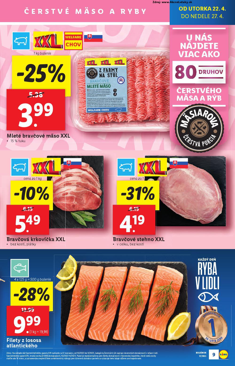 Leták Lidl (22. 4. - 27. 4. 2025) - strana 9 z 105