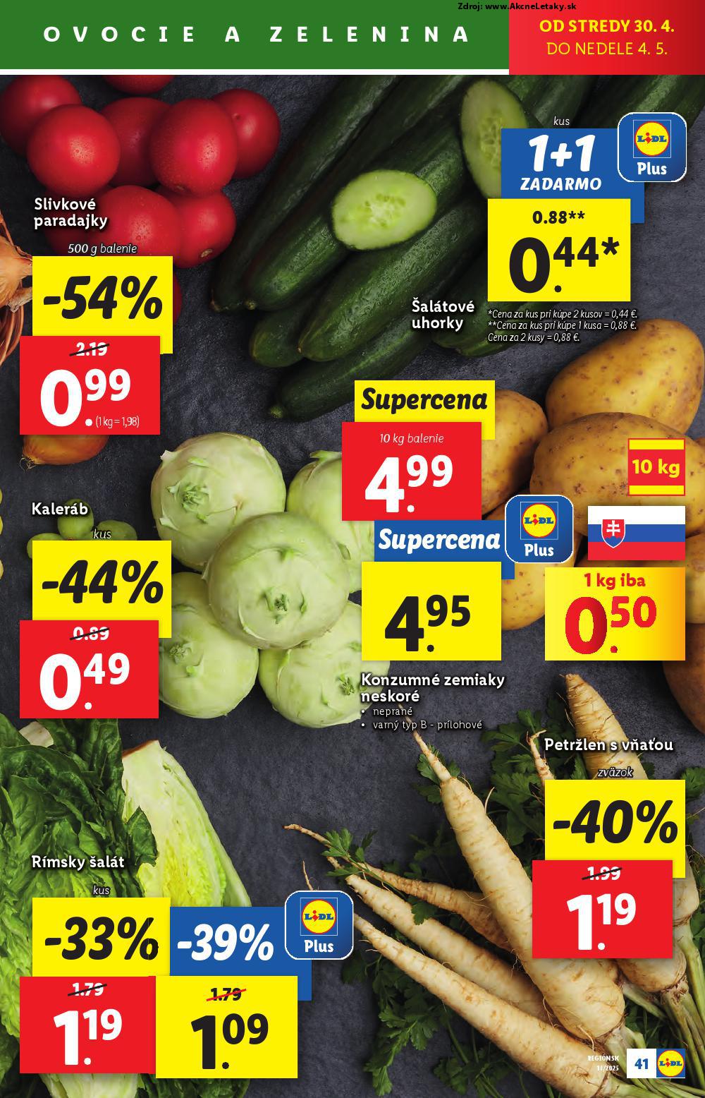 Leták Lidl (28. 4. - 4. 5. 2025) - strana 41 z 94