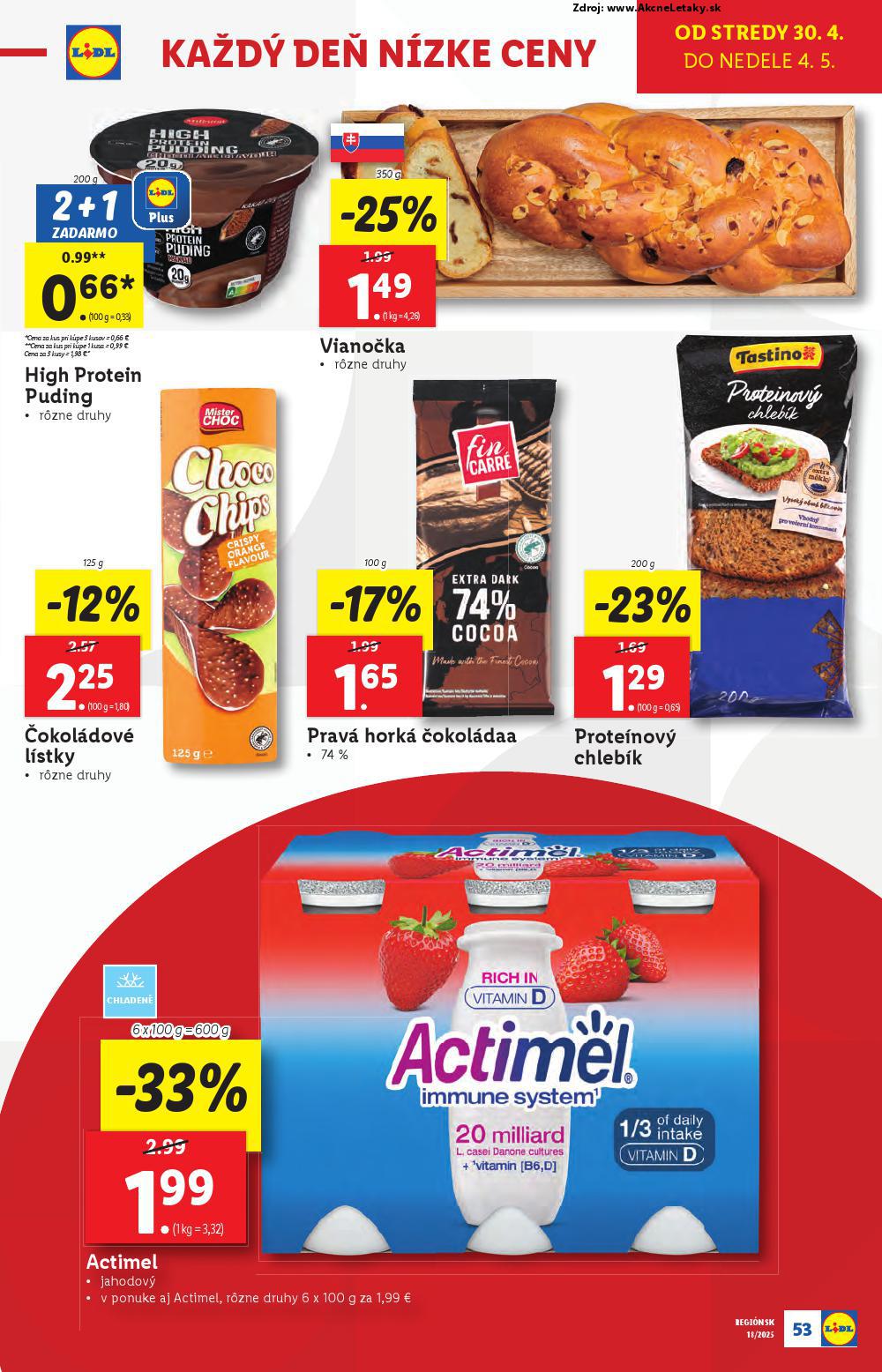 Leták Lidl (28. 4. - 4. 5. 2025) - strana 55 z 94