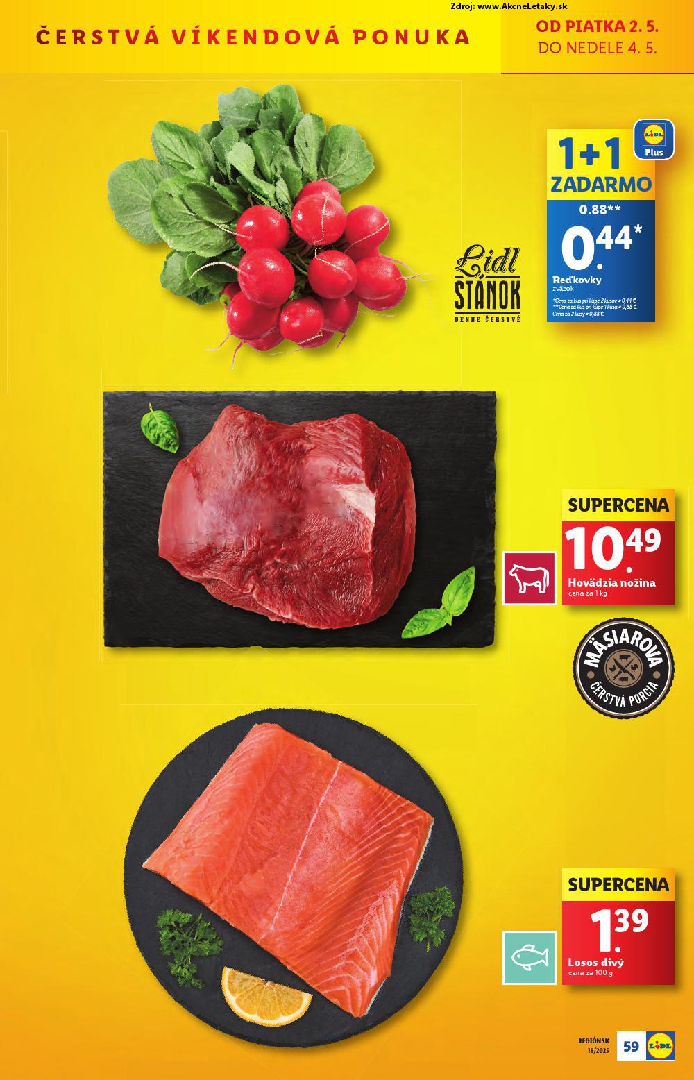 Leták Lidl (28. 4. - 4. 5. 2025) - strana 59 z 94