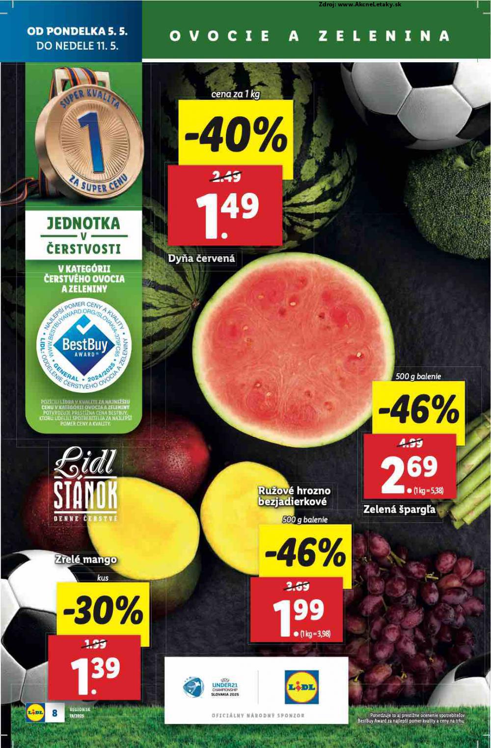 Leták Lidl (5. 5. - 11. 5. 2025) - strana 8 z 100