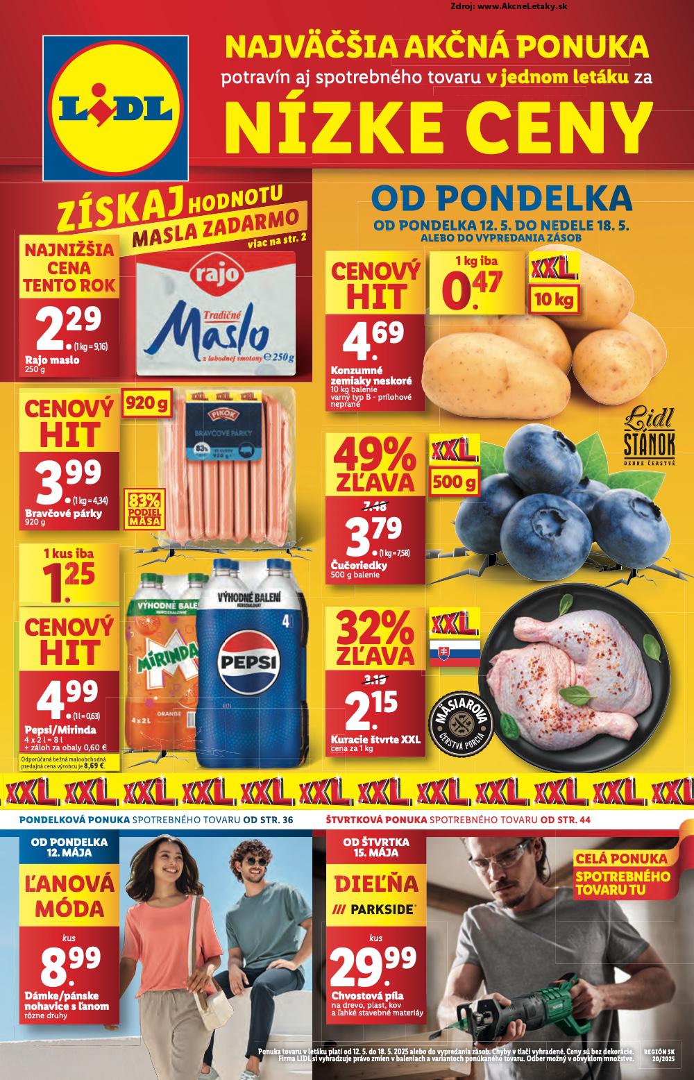 Leták Lidl (12. 5. - 18. 5. 2025) - strana 1 z 84