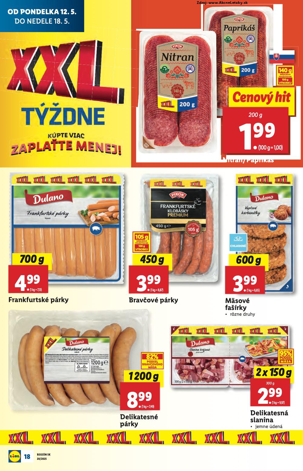 Leták Lidl (12. 5. - 18. 5. 2025) - strana 18 z 84