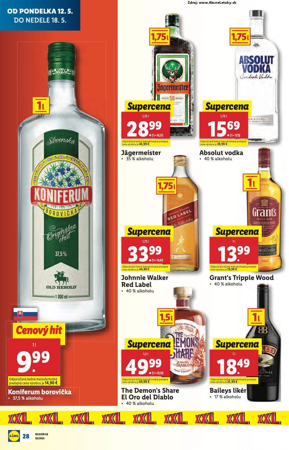 Leták Lidl (12. 5. - 18. 5. 2025) - strana 28 z 84
