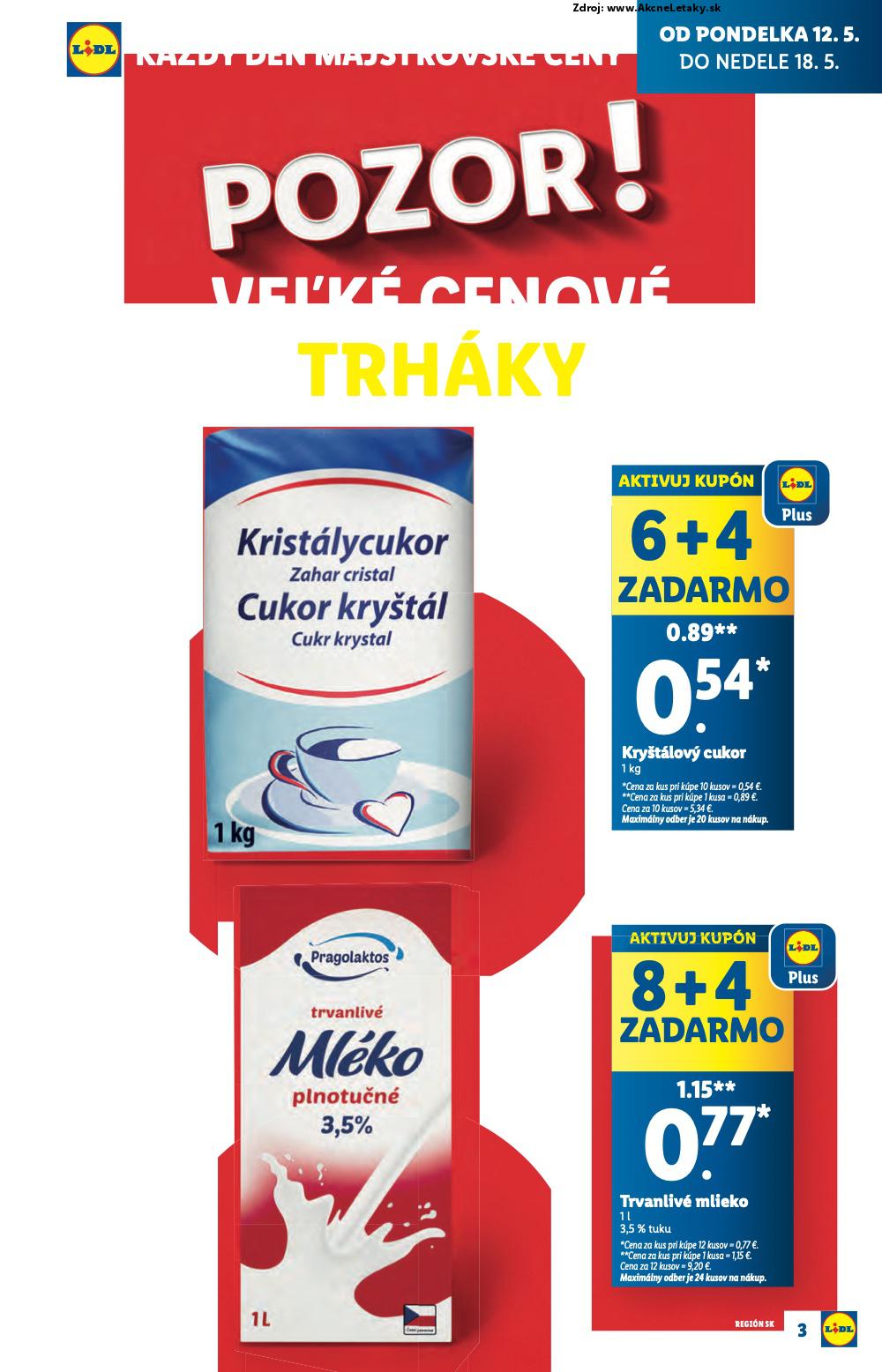 Leták Lidl (12. 5. - 18. 5. 2025) - strana 3 z 84