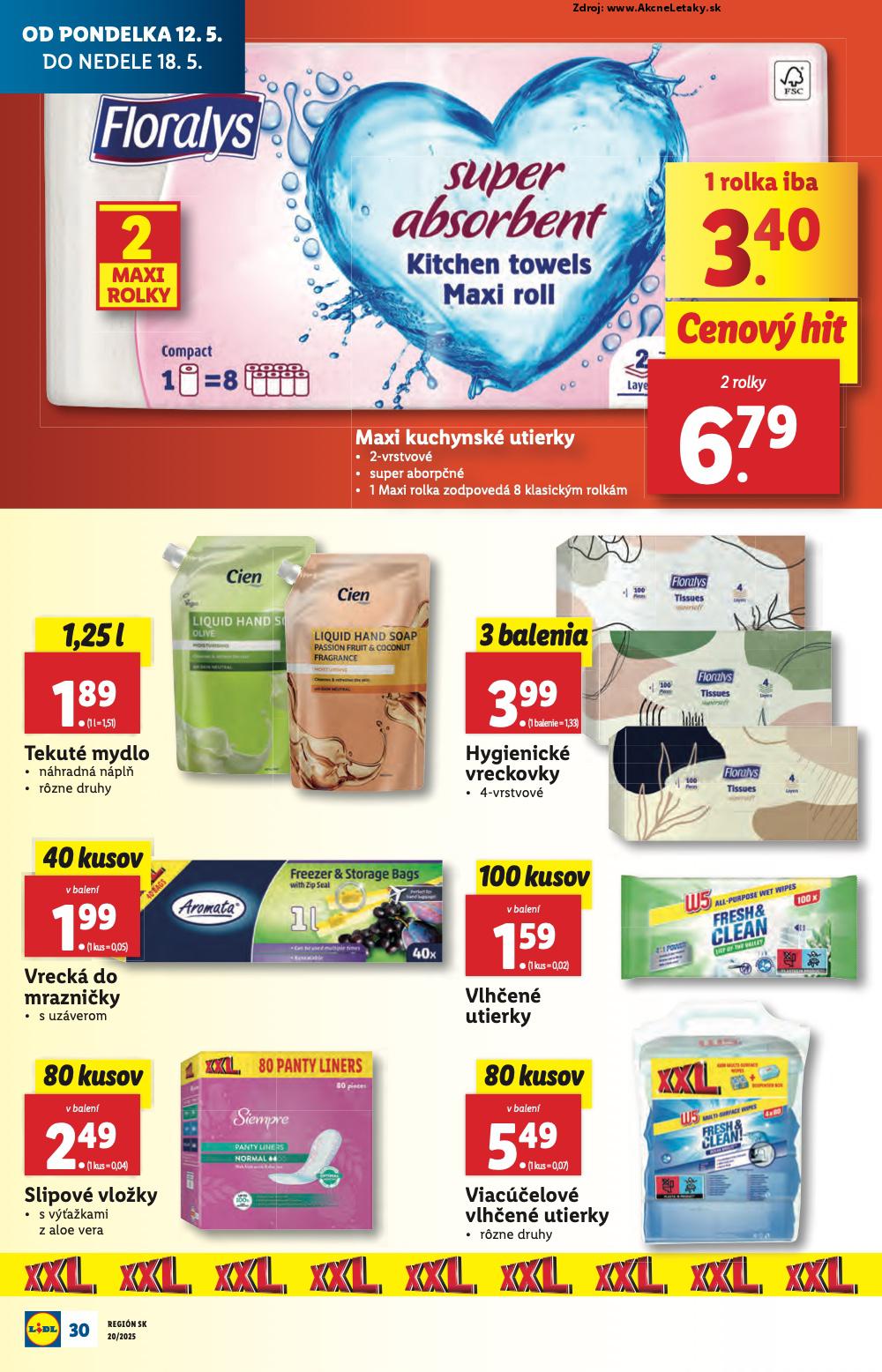 Leták Lidl (12. 5. - 18. 5. 2025) - strana 30 z 84