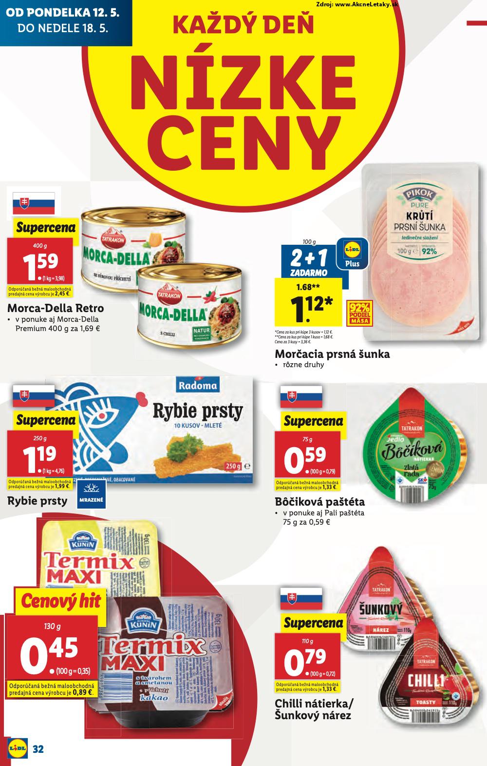 Leták Lidl (12. 5. - 18. 5. 2025) - strana 32 z 84