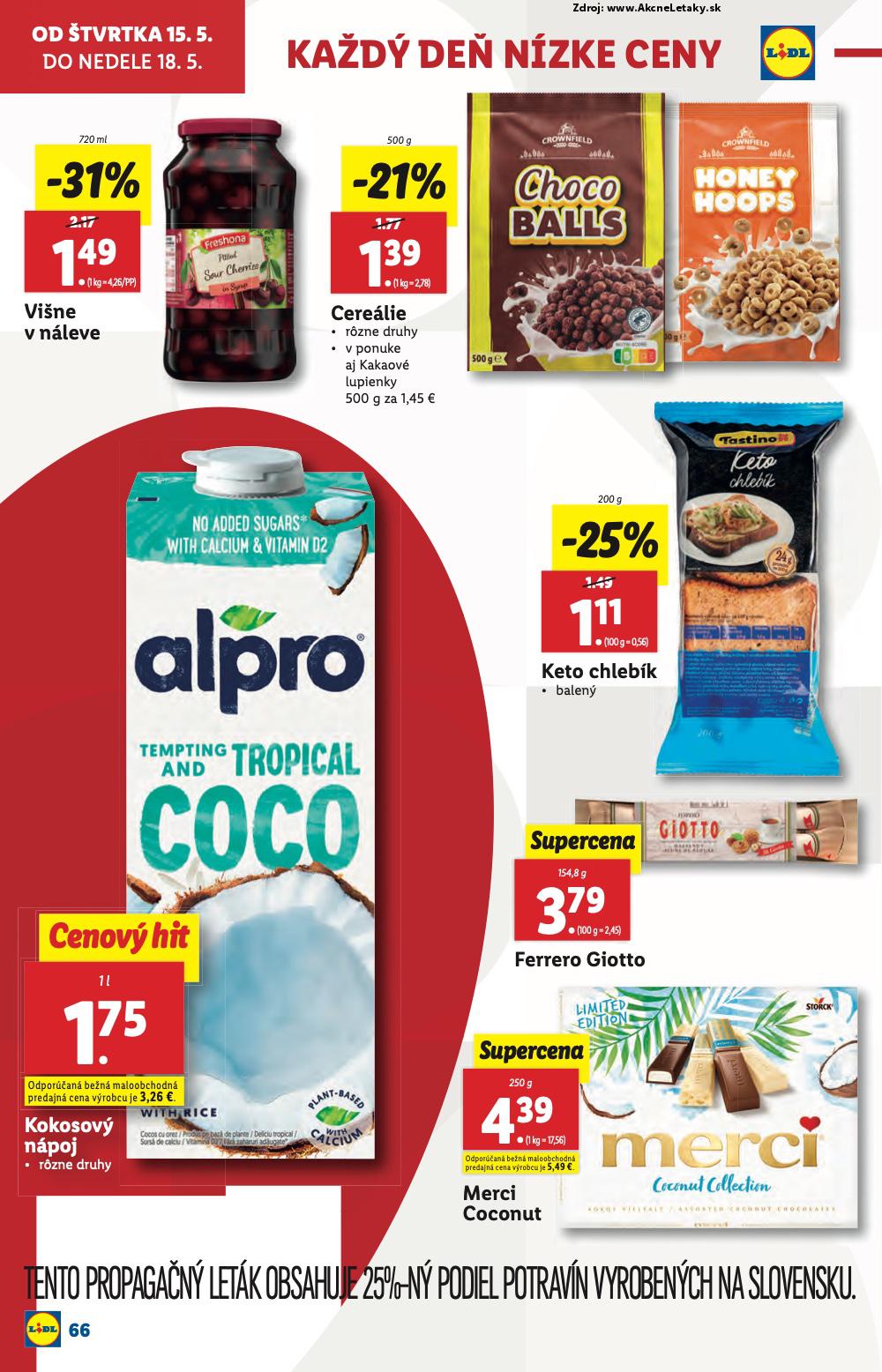 Leták Lidl (12. 5. - 18. 5. 2025) - strana 72 z 84