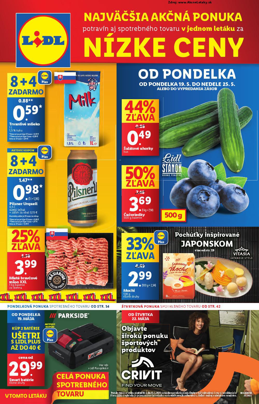 Leták Lidl (19. 5. - 25. 5. 2025) - strana 1 z 108