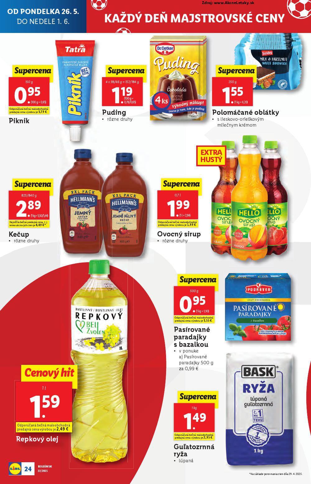 Leták Lidl (26. 5. - 1. 6. 2025) - strana 30 z 98