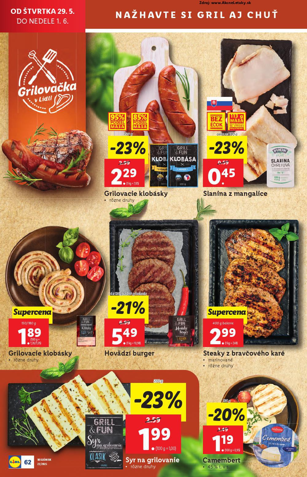 Leták Lidl (26. 5. - 1. 6. 2025) - strana 84 z 98
