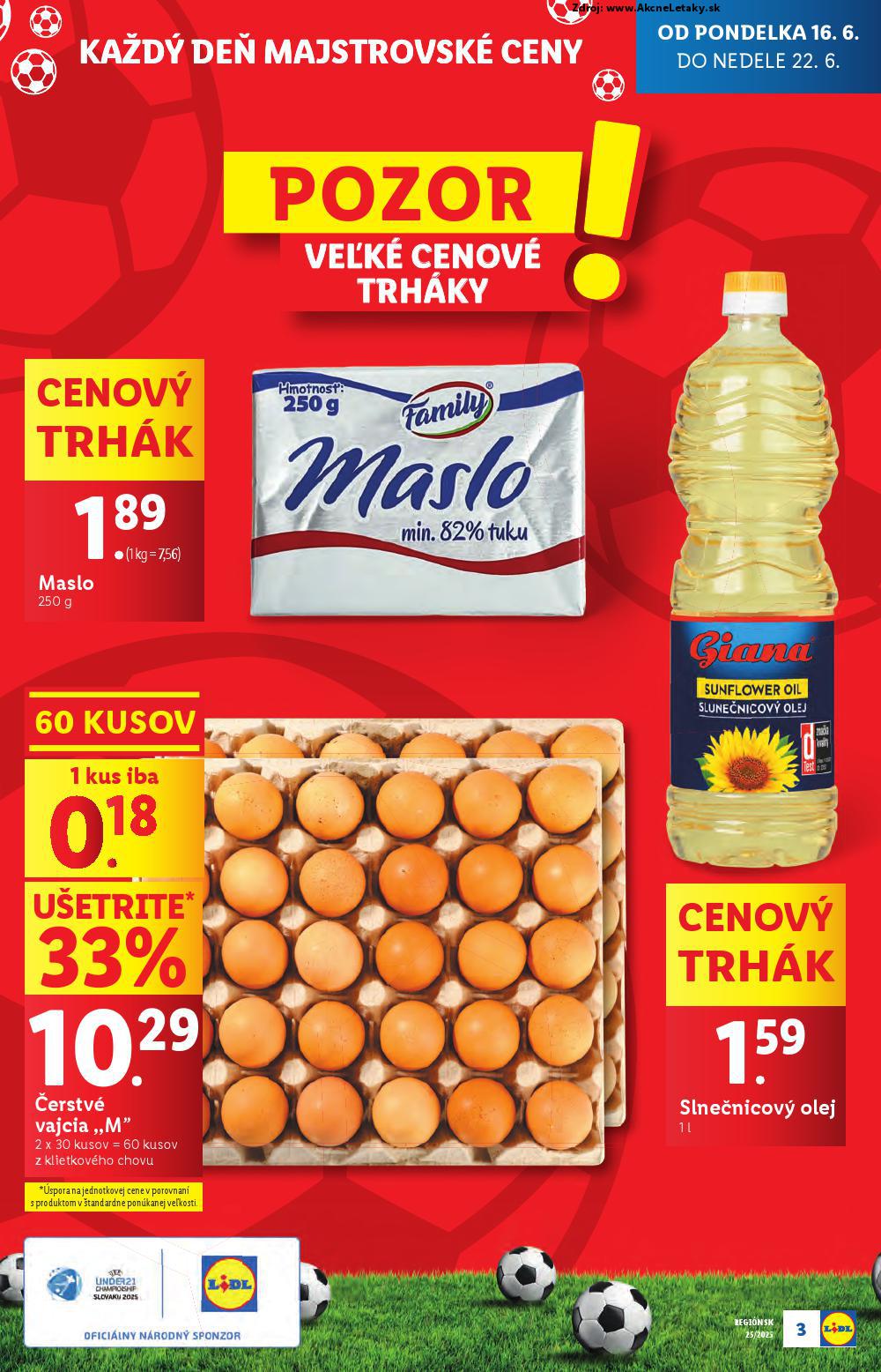 Leták Lidl (16. 6. - 22. 6. 2025) - strana 3 z 100