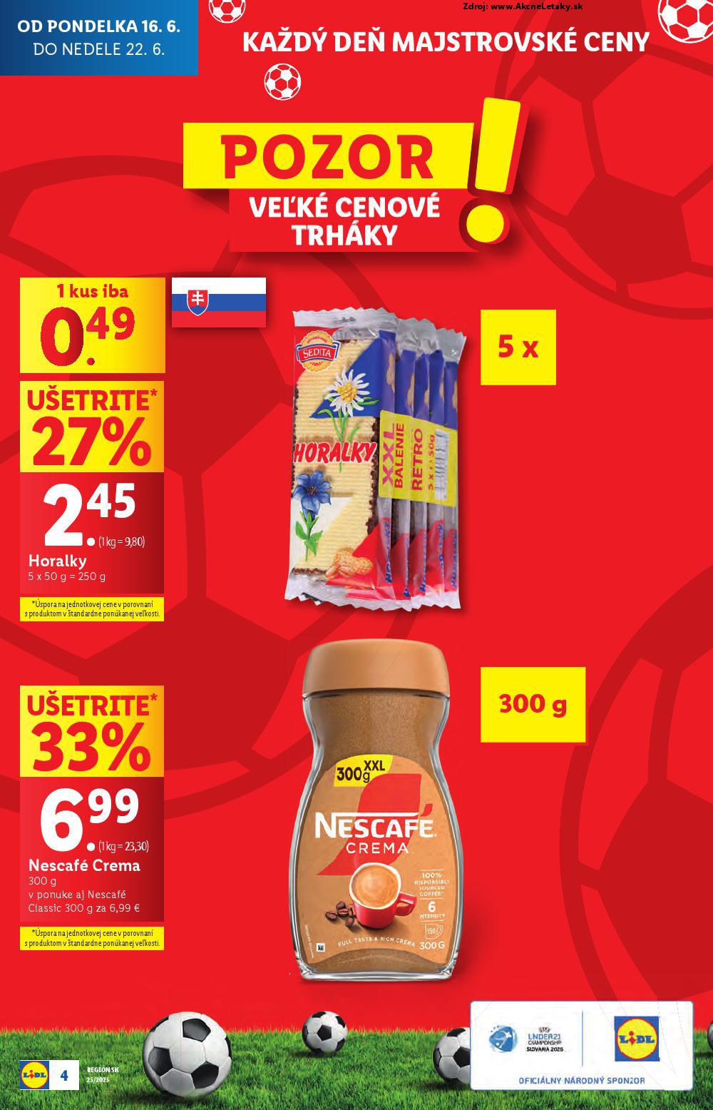 Leták Lidl (16. 6. - 22. 6. 2025) - strana 4 z 100