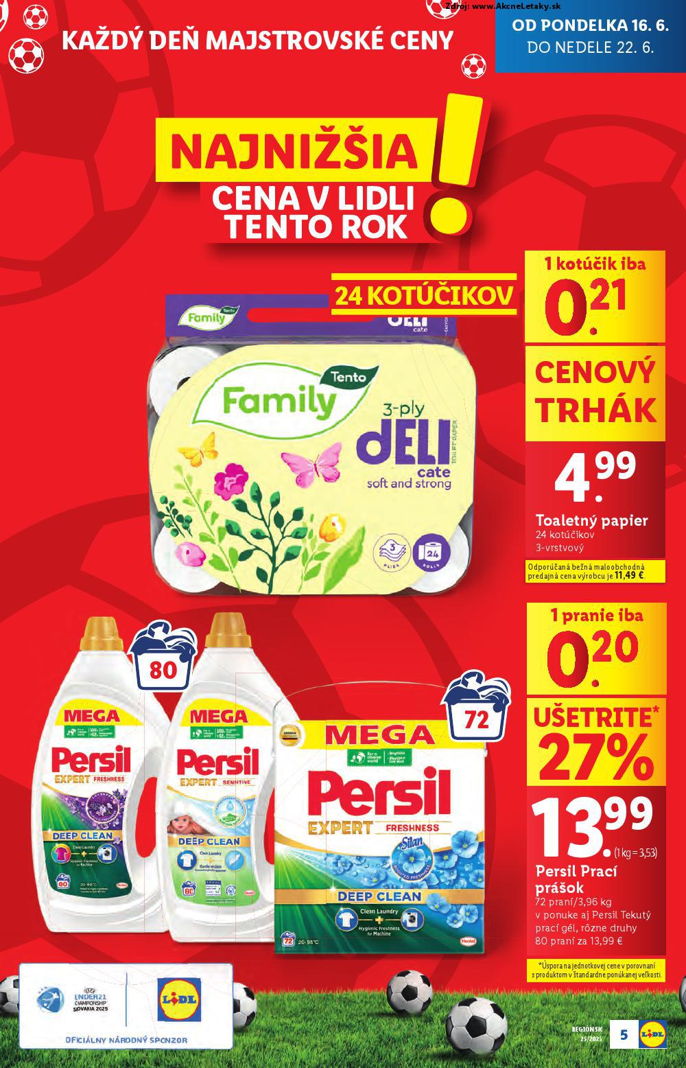 Leták Lidl (16. 6. - 22. 6. 2025) - strana 5 z 100