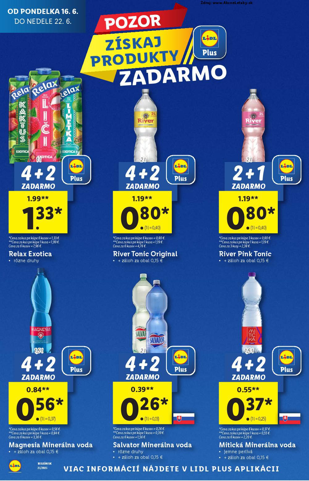 Leták Lidl (16. 6. - 22. 6. 2025) - strana 6 z 100