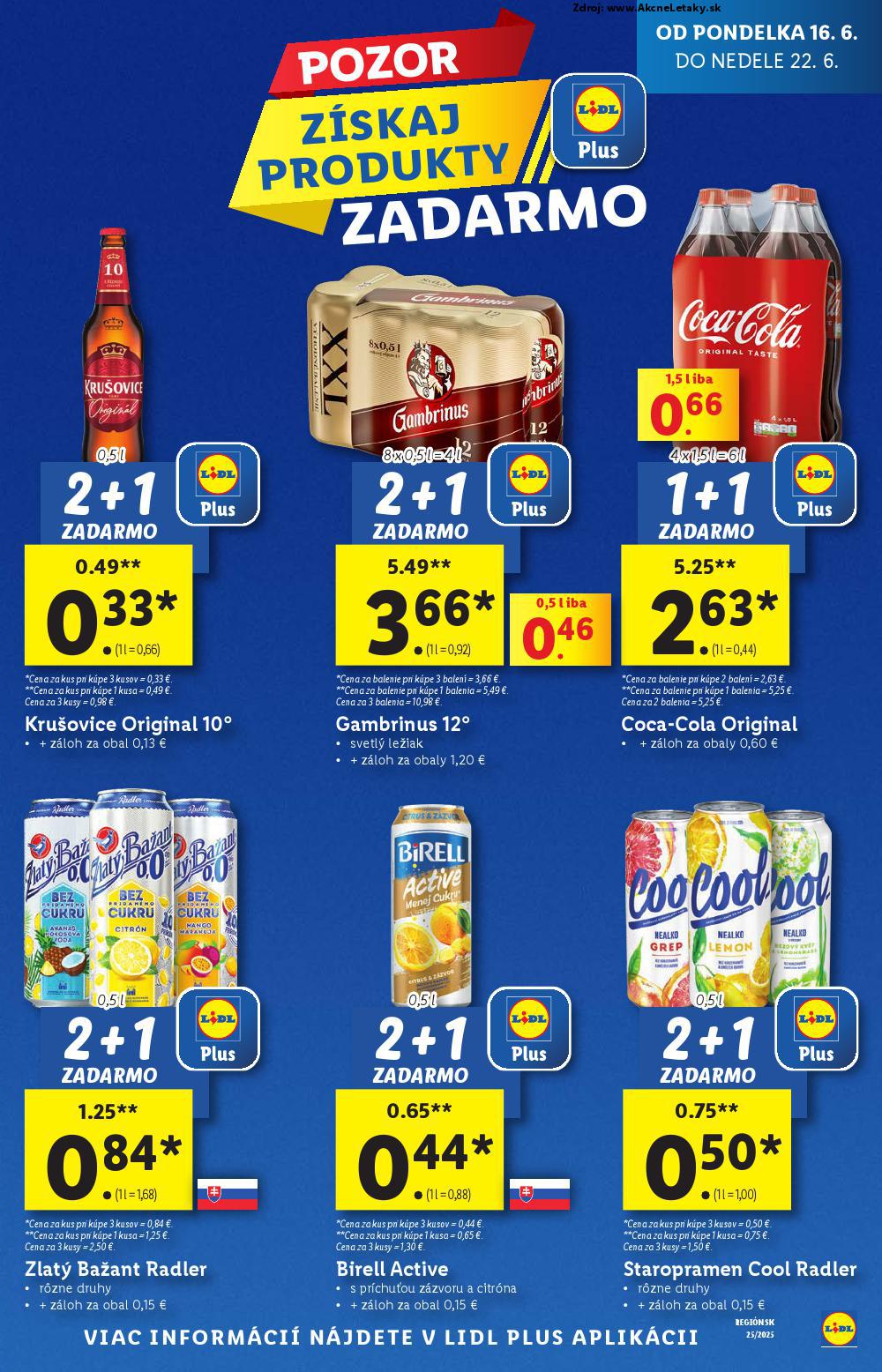Leták Lidl (16. 6. - 22. 6. 2025) - strana 7 z 100