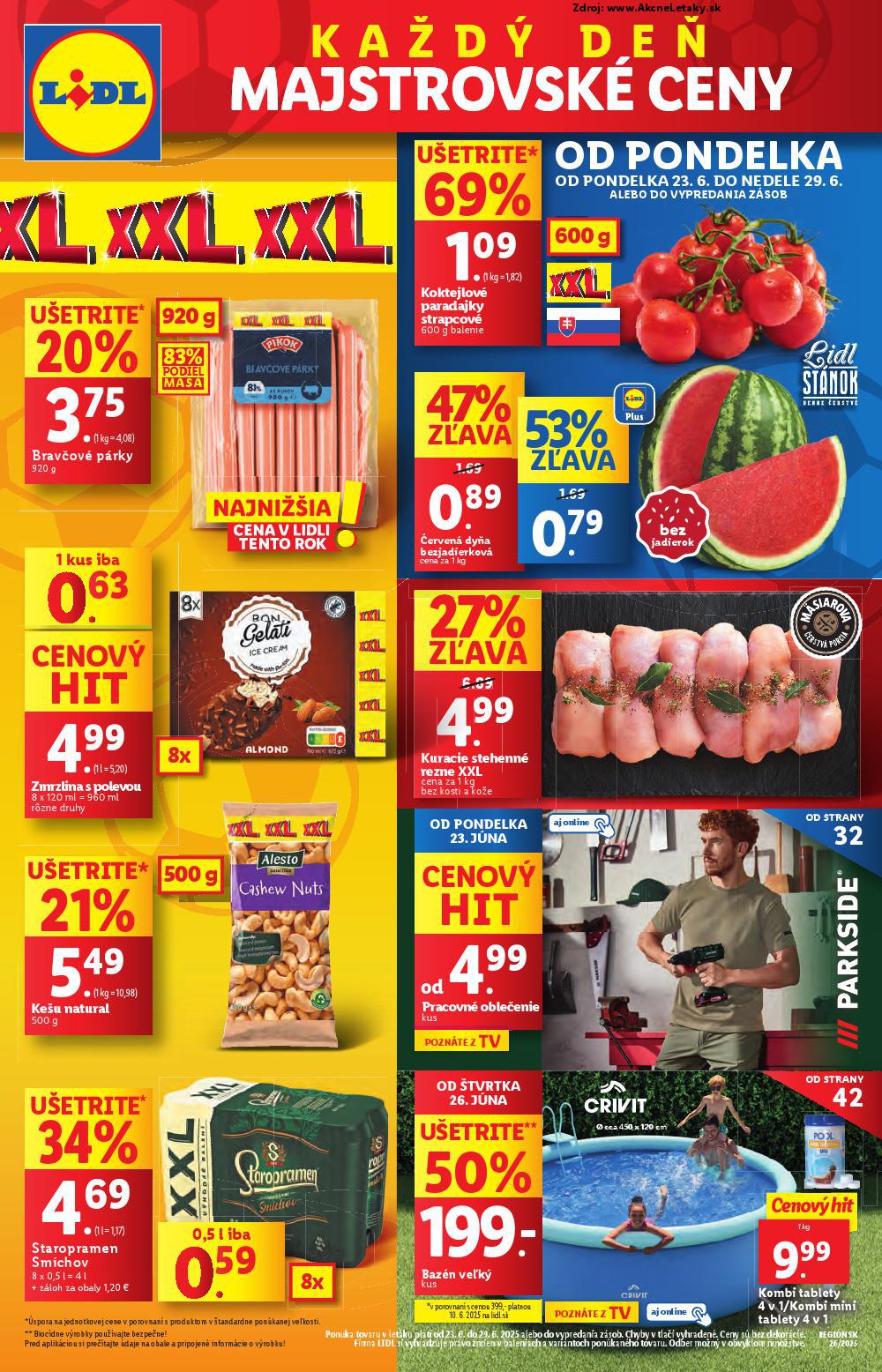 Leták Lidl (23. 6. - 29. 6. 2025) - strana 1 z 93