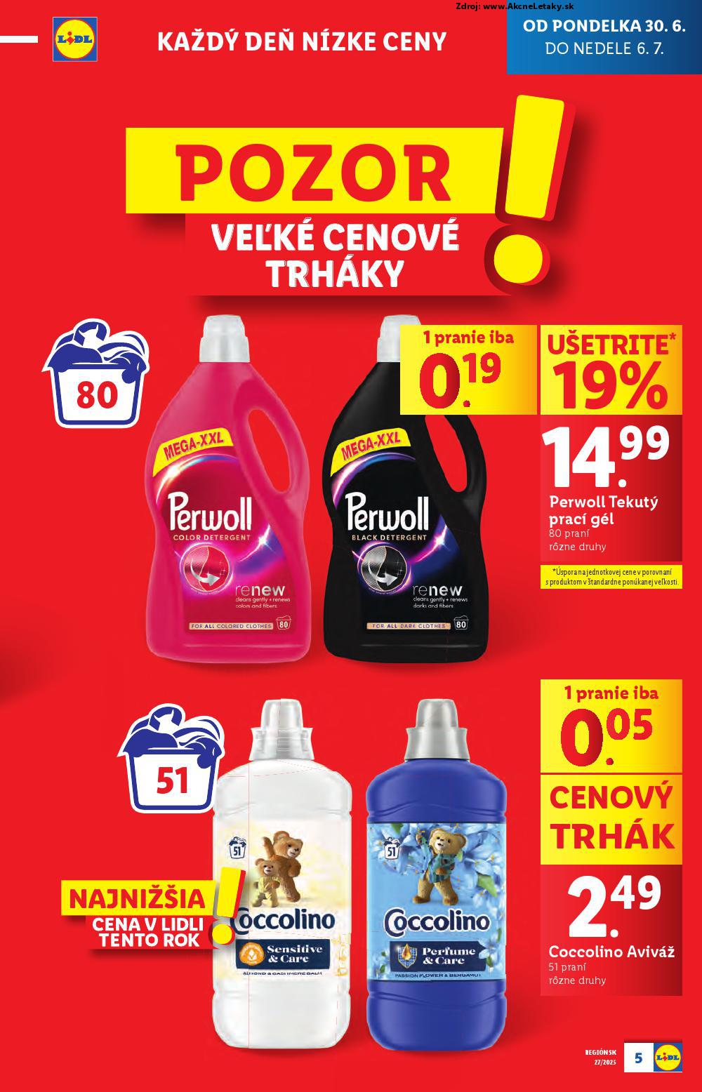 Leták Lidl (30. 6. - 6. 7. 2025) - strana 5 z 93