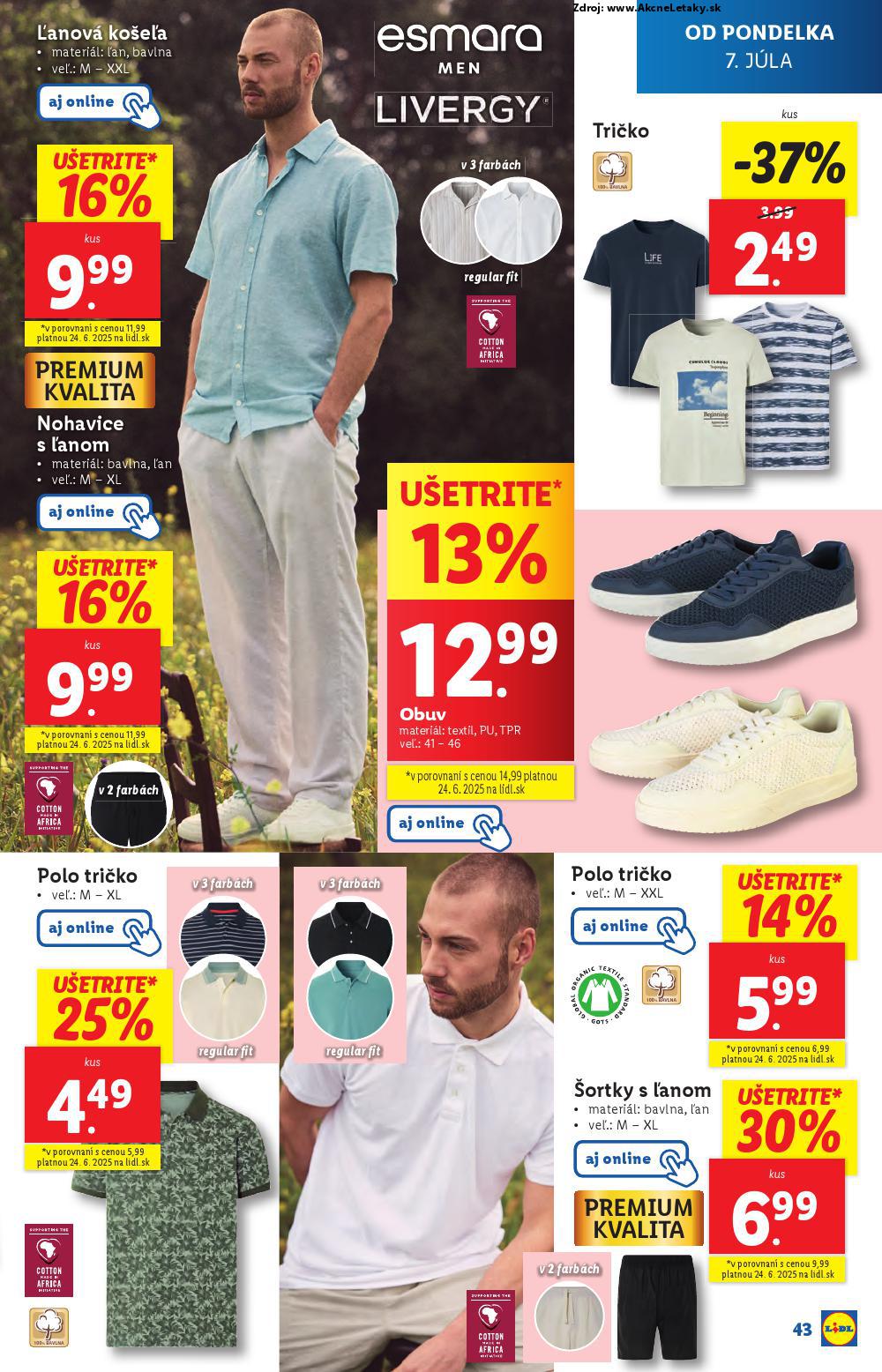 Leták Lidl (7. 7. - 13. 7. 2025) - strana 47 z 91