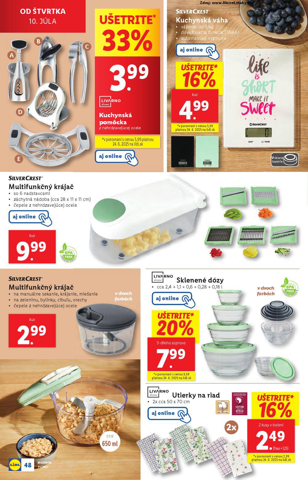 Leták Lidl (7. 7. - 13. 7. 2025) - strana 56 z 91