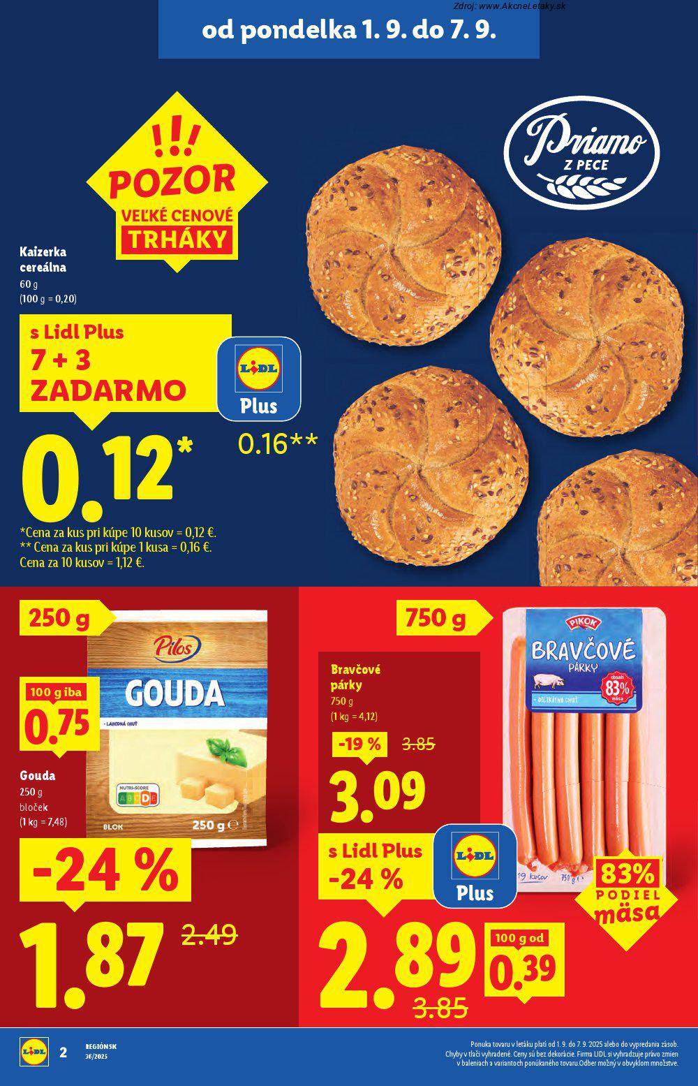 Leták Lidl (1. 9. - 7. 9. 2025) - strana 2 z 103
