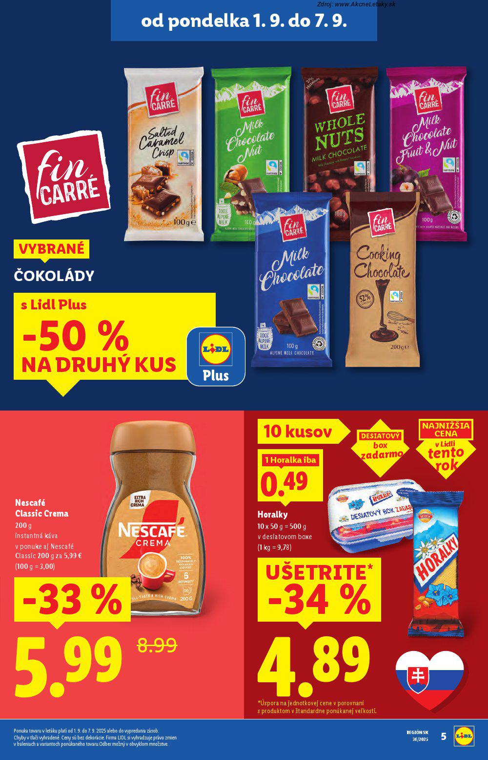 Leták Lidl (1. 9. - 7. 9. 2025) - strana 5 z 103