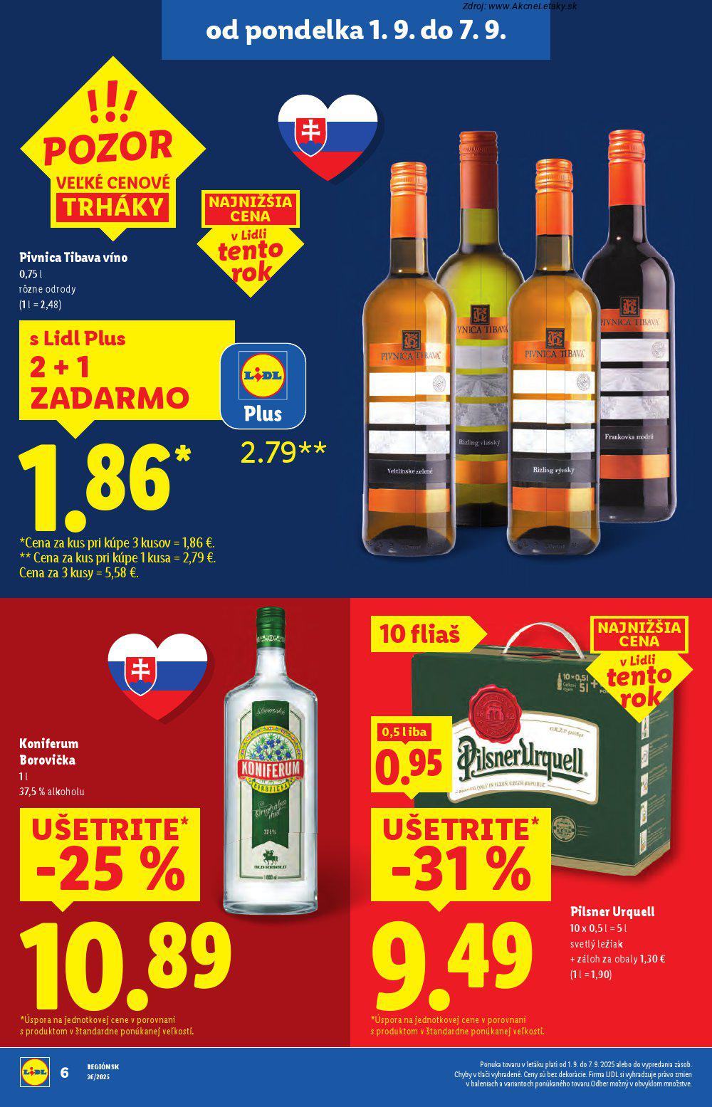 Leták Lidl (1. 9. - 7. 9. 2025) - strana 6 z 103