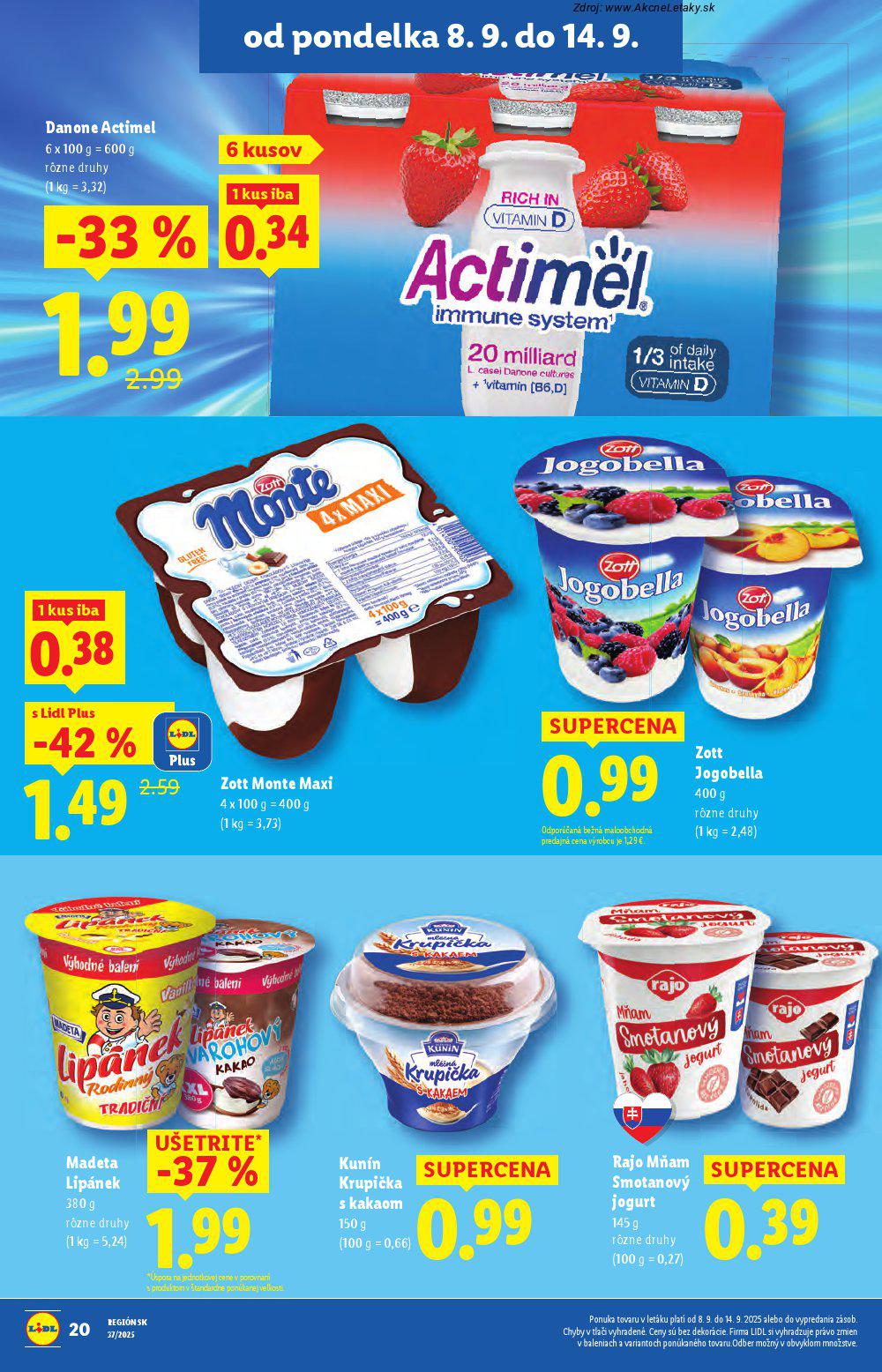 Leták Lidl (8. 9. - 14. 9. 2025) - strana 22 z 91