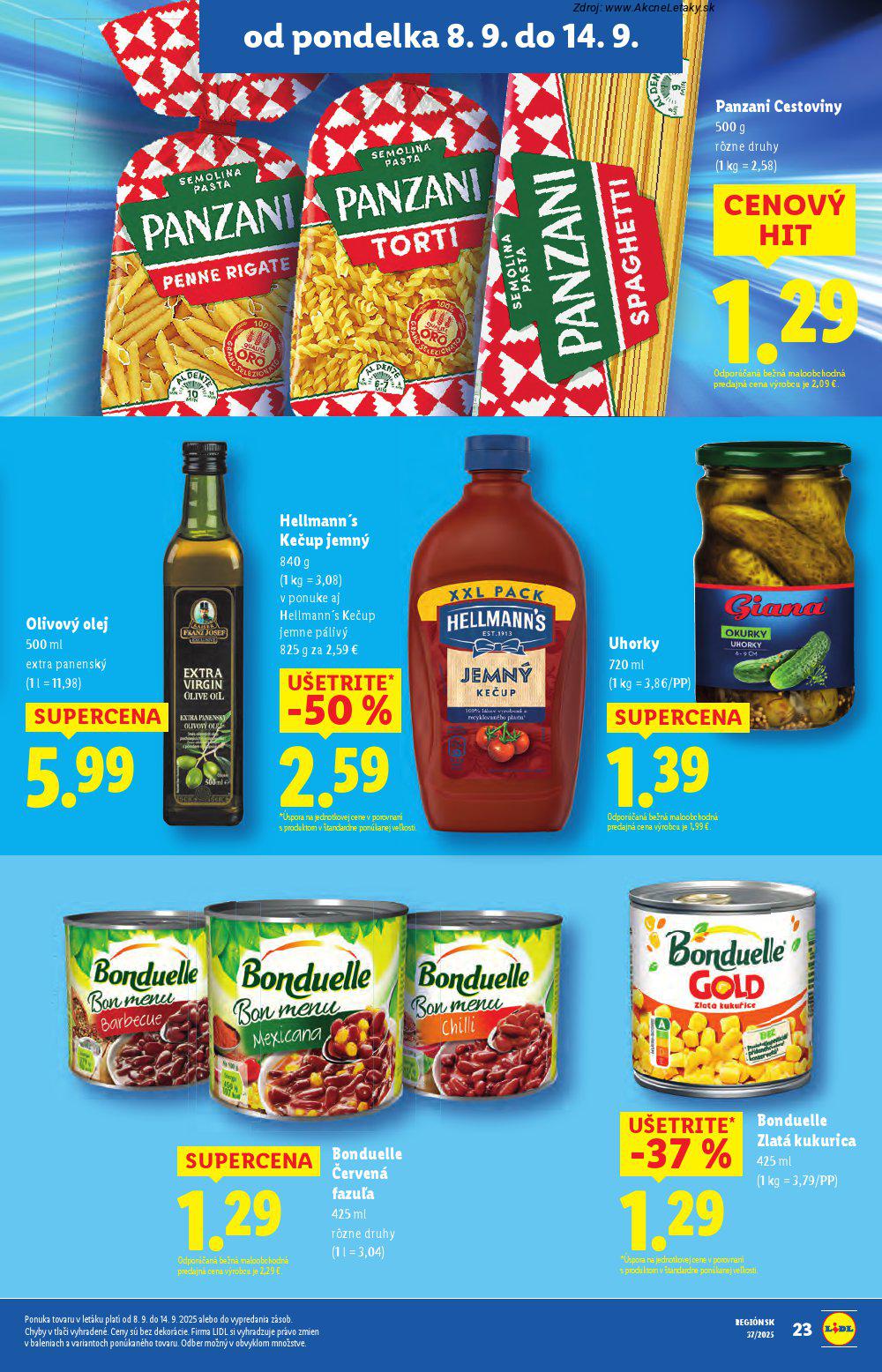 Leták Lidl (8. 9. - 14. 9. 2025) - strana 25 z 91