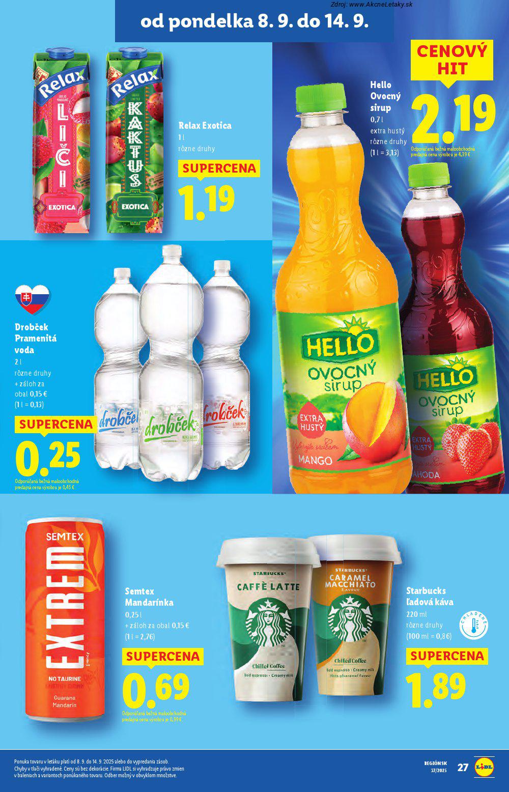 Leták Lidl (8. 9. - 14. 9. 2025) - strana 29 z 91