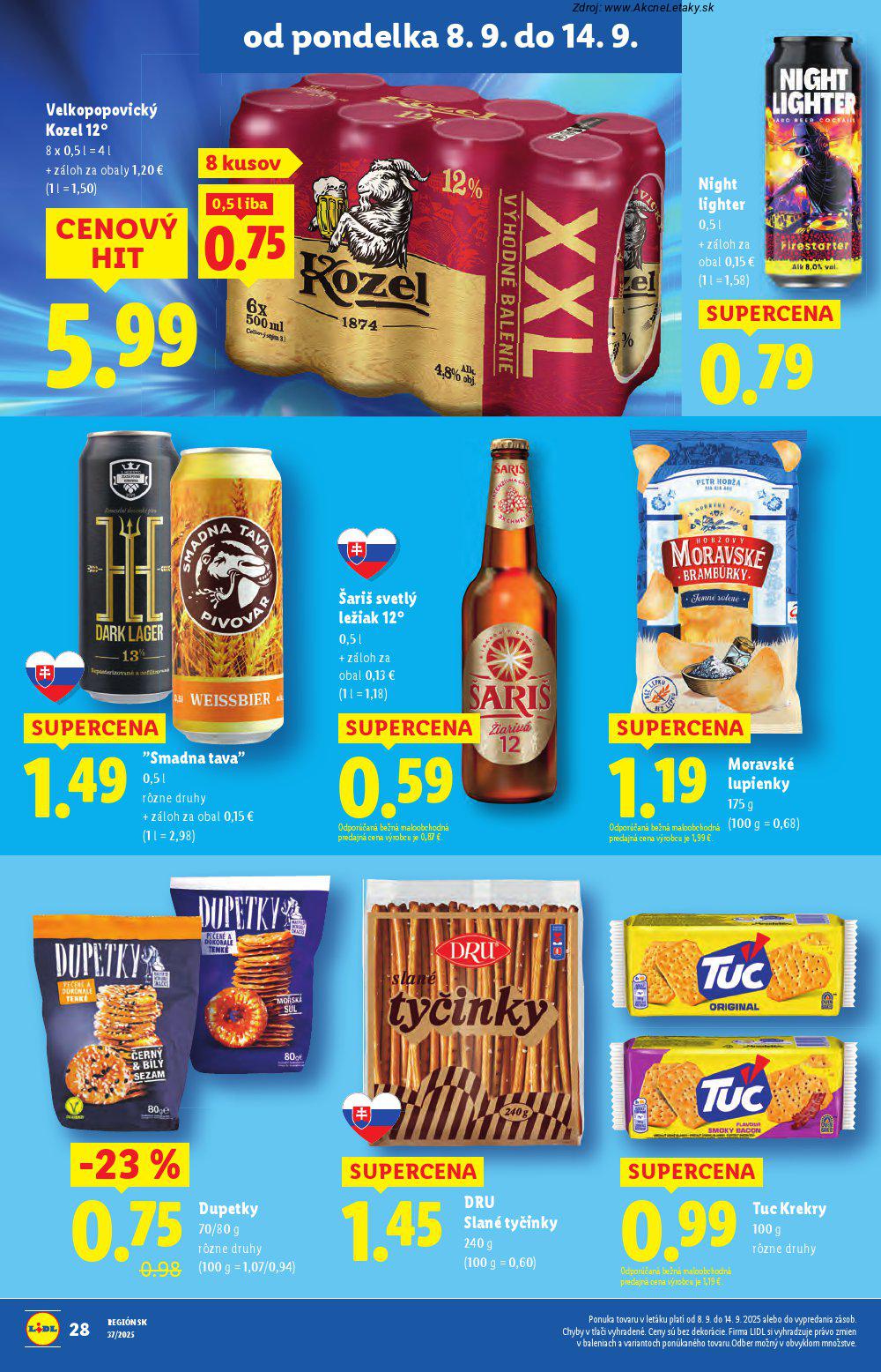 Leták Lidl (8. 9. - 14. 9. 2025) - strana 30 z 91