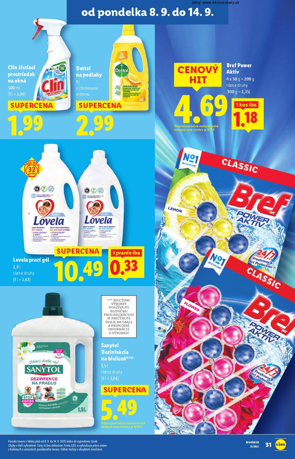Leták Lidl (8. 9. - 14. 9. 2025) - strana 33 z 91