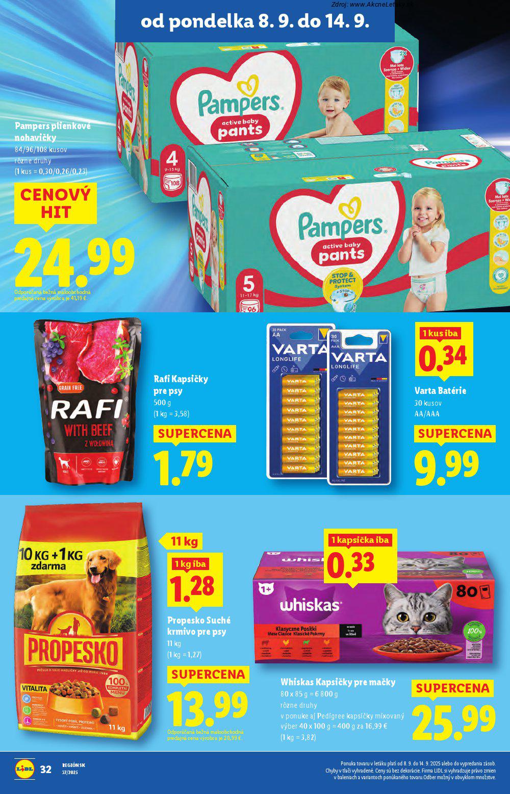 Leták Lidl (8. 9. - 14. 9. 2025) - strana 34 z 91