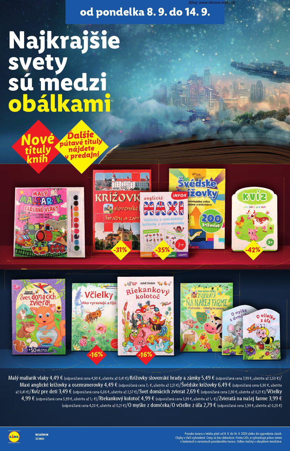 Leták Lidl (8. 9. - 14. 9. 2025) - strana 36 z 91