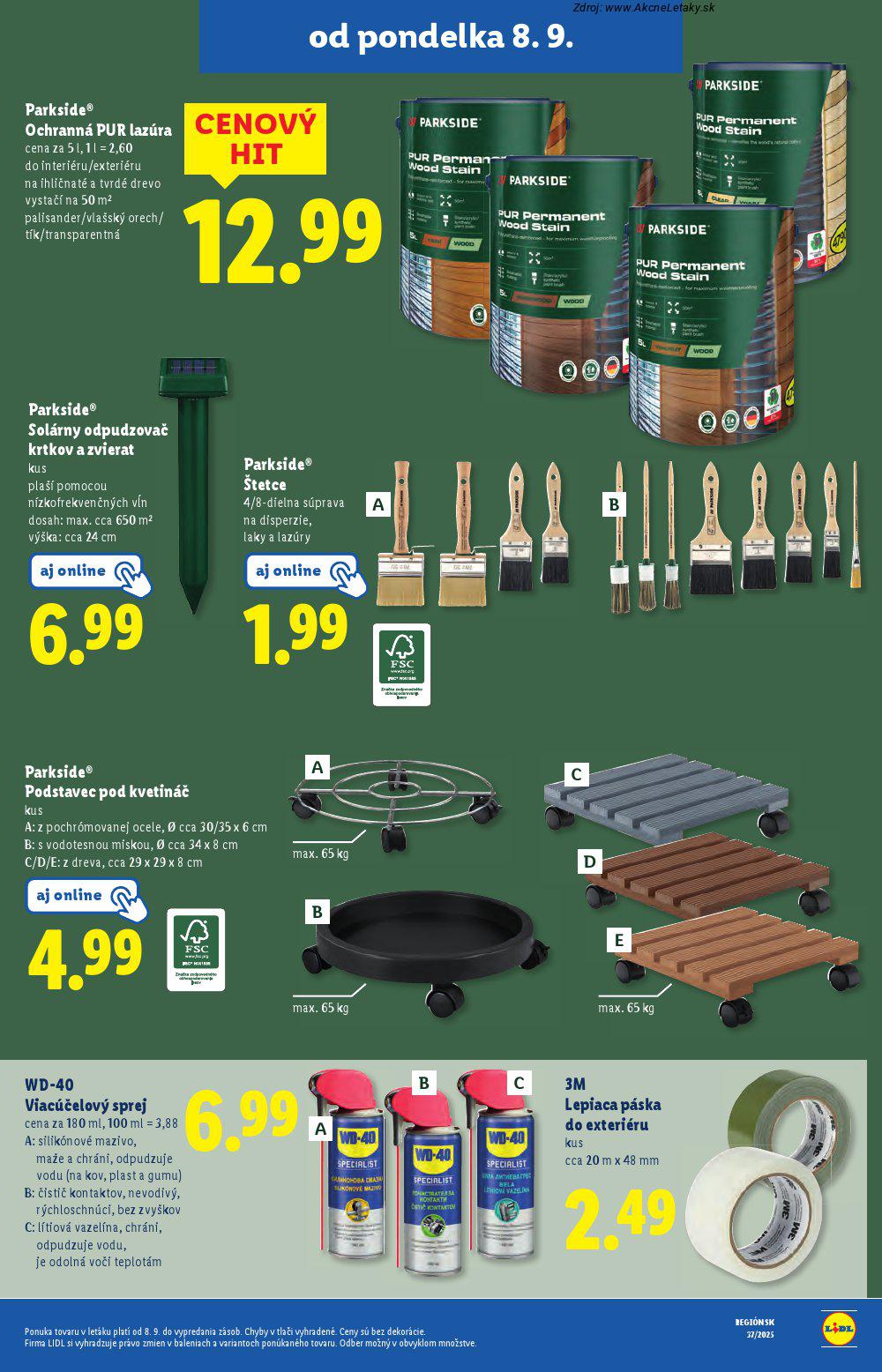 Leták Lidl (8. 9. - 14. 9. 2025) - strana 57 z 91