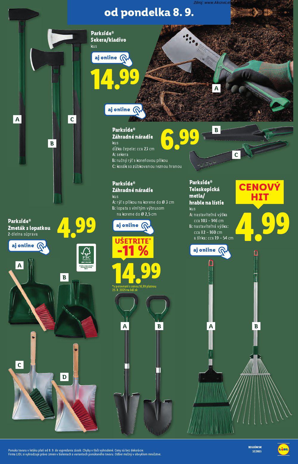 Leták Lidl (8. 9. - 14. 9. 2025) - strana 59 z 91