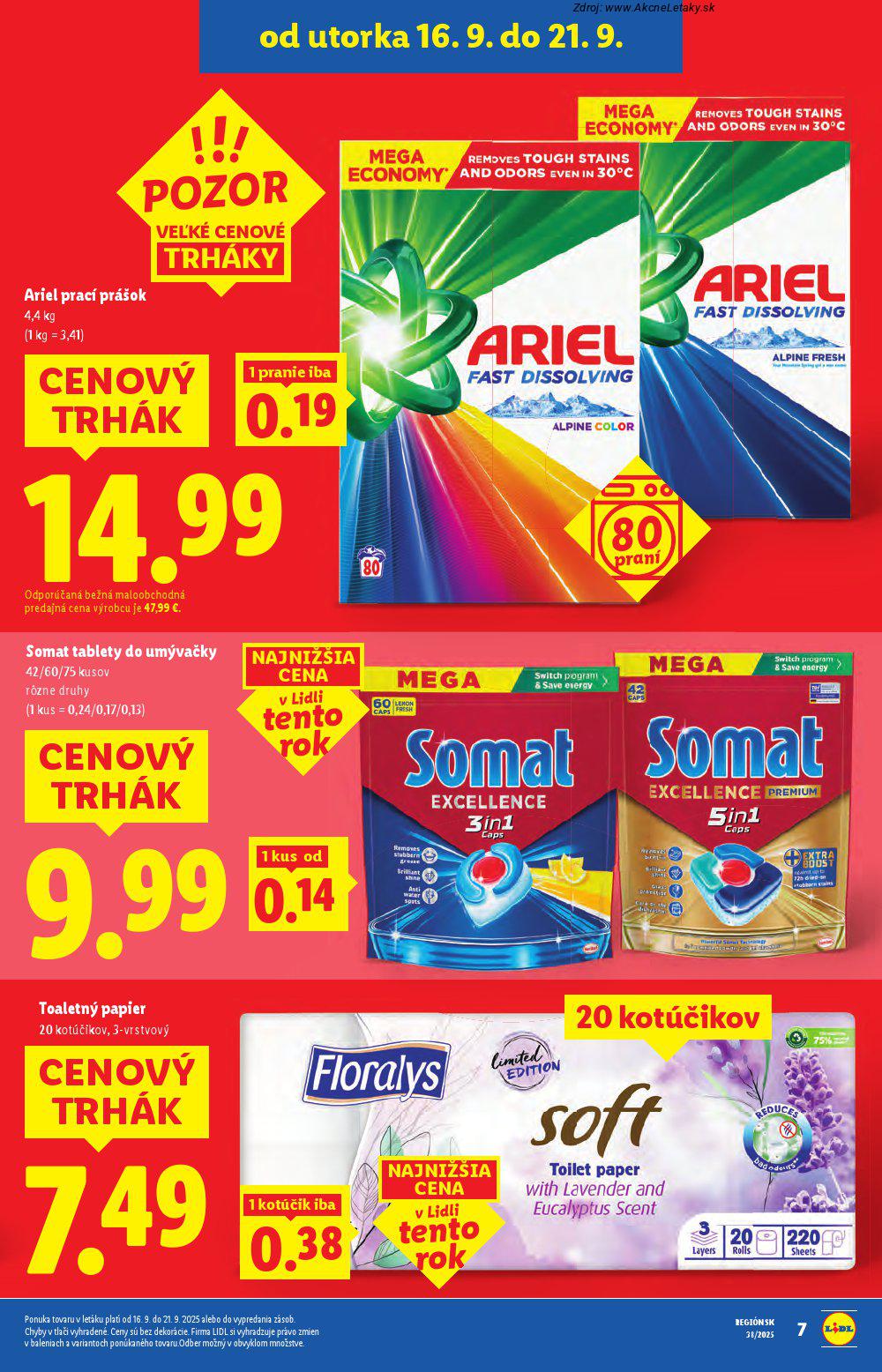 Leták Lidl (16. 9. - 21. 9. 2025) - strana 7 z 111