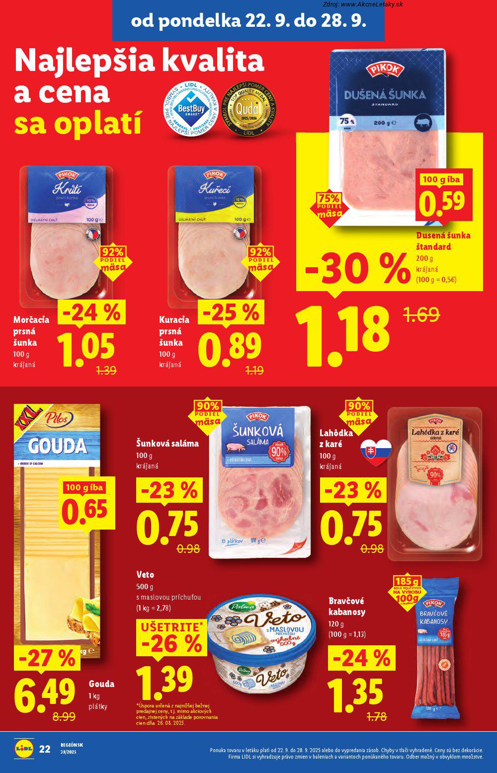 Leták Lidl (22. 9. - 28. 9. 2025) - strana 38 z 99