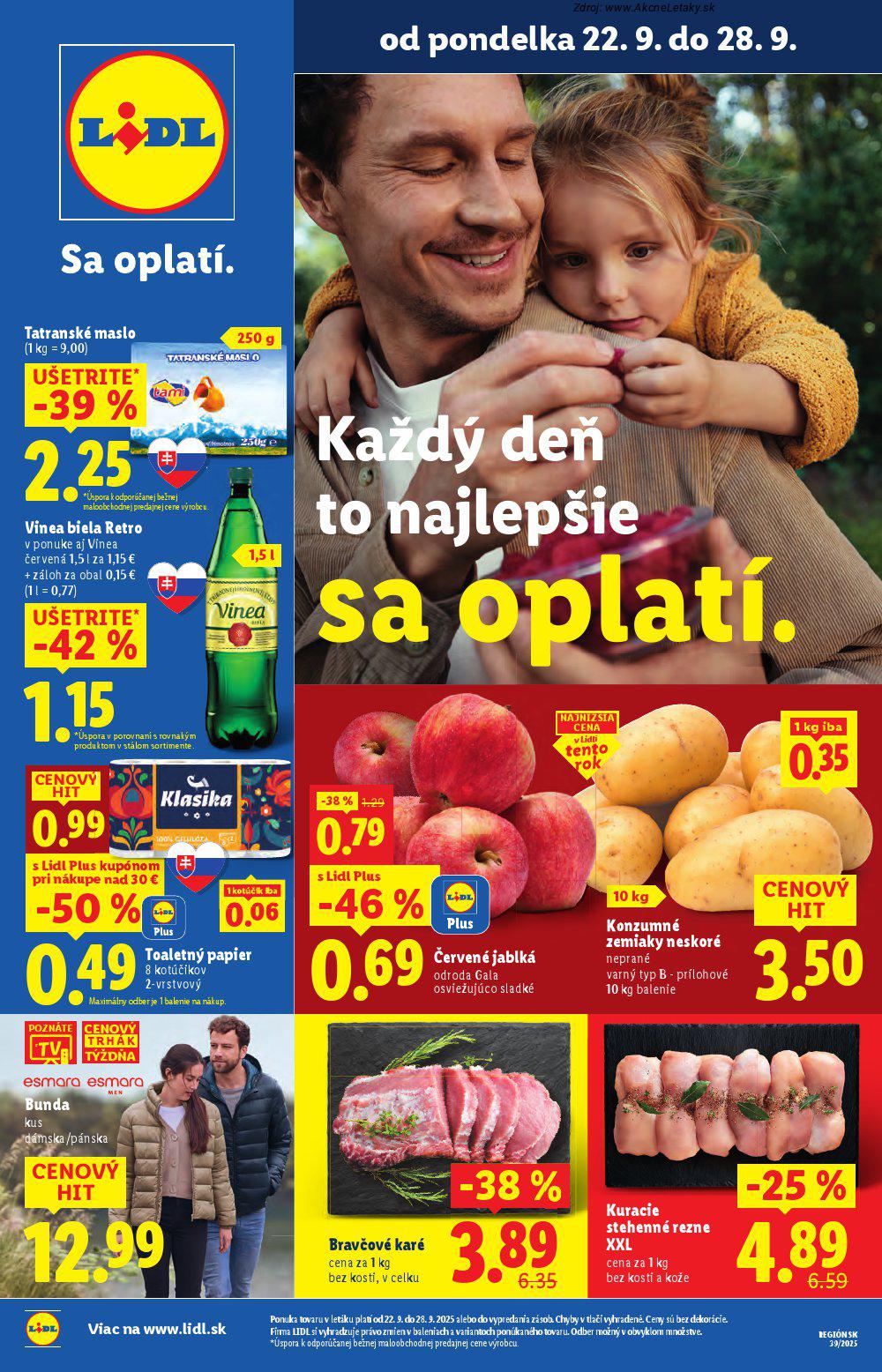 Leták Lidl (22. 9. - 28. 9. 2025) - strana 5 z 99