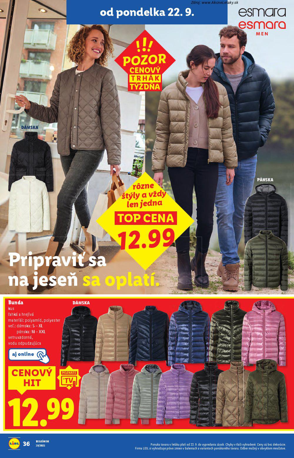 Leták Lidl (22. 9. - 28. 9. 2025) - strana 58 z 99