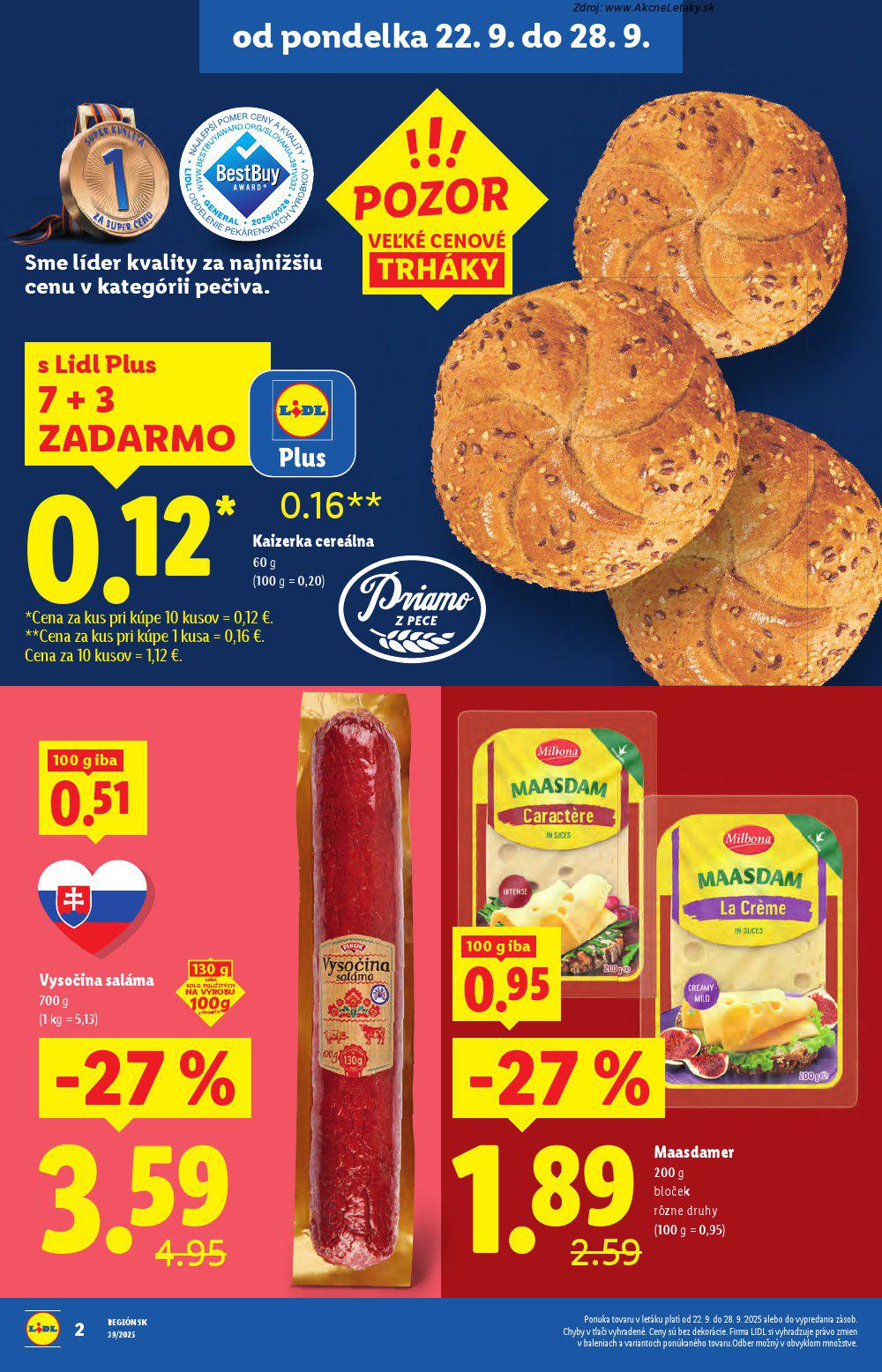 Leták Lidl (22. 9. - 28. 9. 2025) - strana 6 z 99