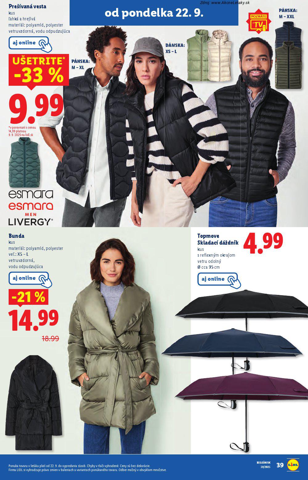 Leták Lidl (22. 9. - 28. 9. 2025) - strana 61 z 99