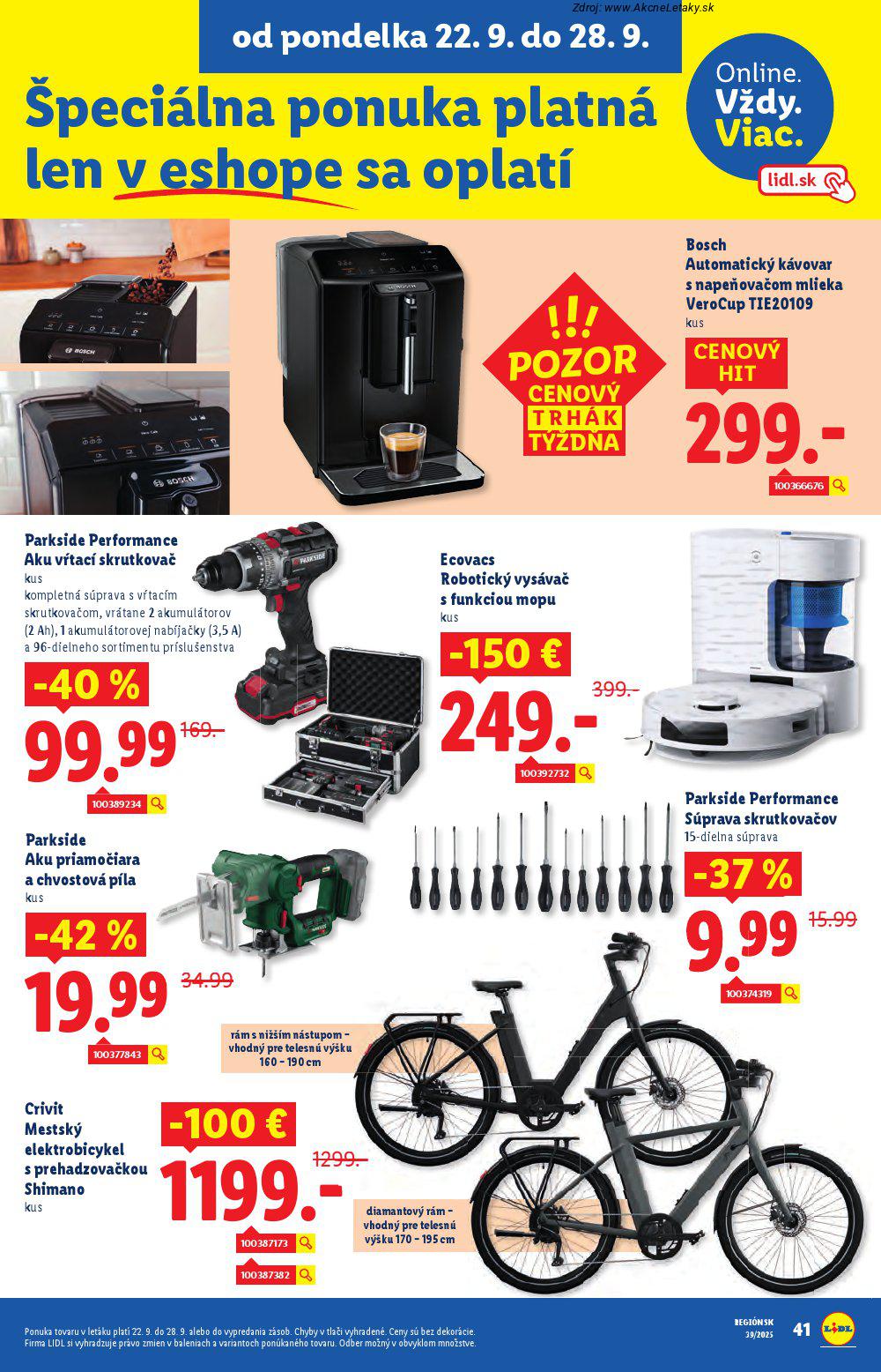 Leták Lidl (22. 9. - 28. 9. 2025) - strana 65 z 99